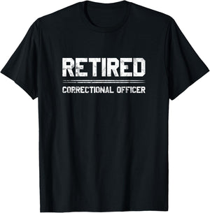 Correctional officer retirement corrections retired design T-Shirt - T-Shirt | Black