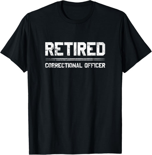 Correctional officer retirement corrections retired design T-Shirt - T-Shirt | Black