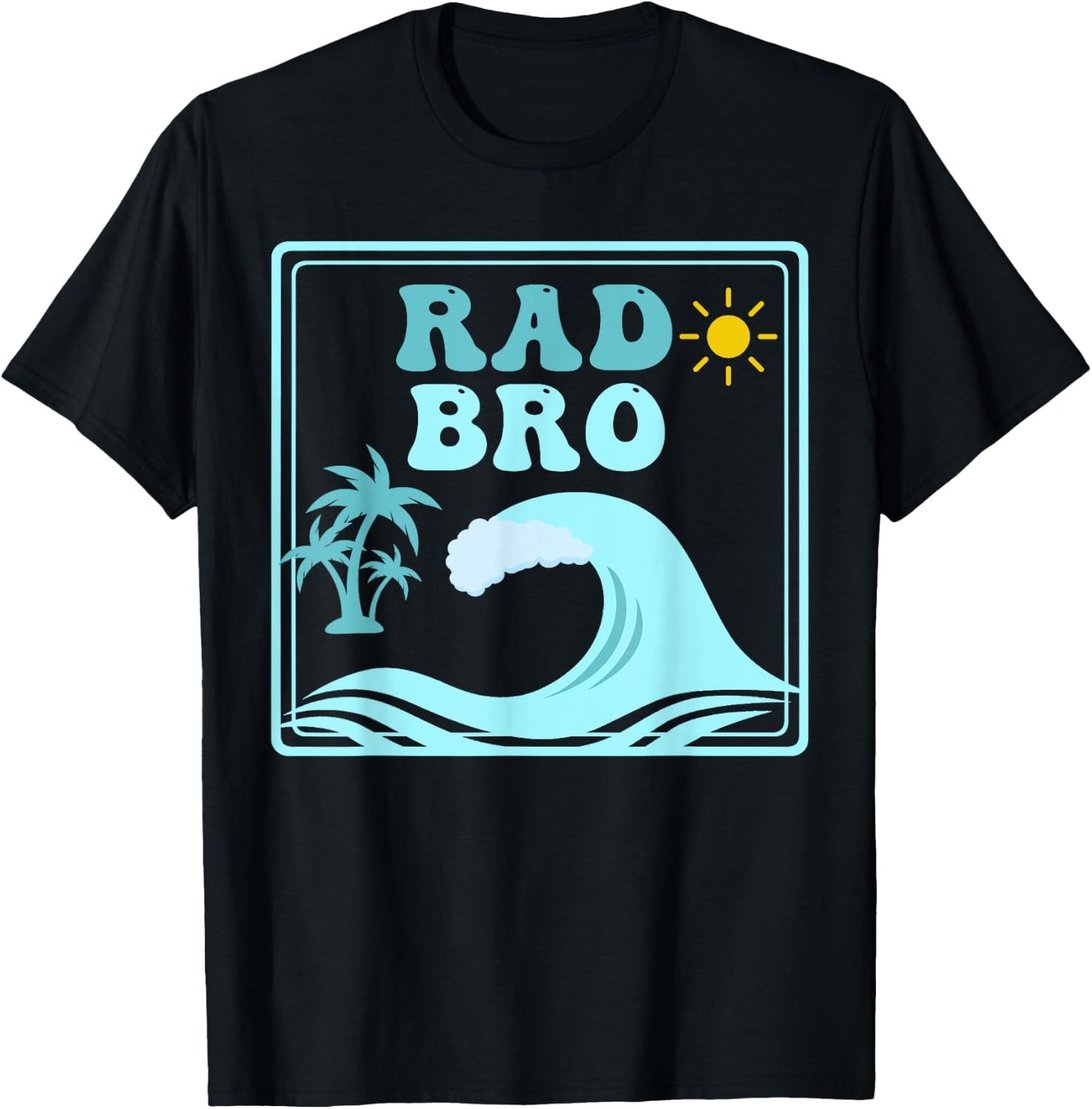 Rad Bro The Big One 1st Birthday Surf Family Matching T-Shirt - T-Shirt | Black