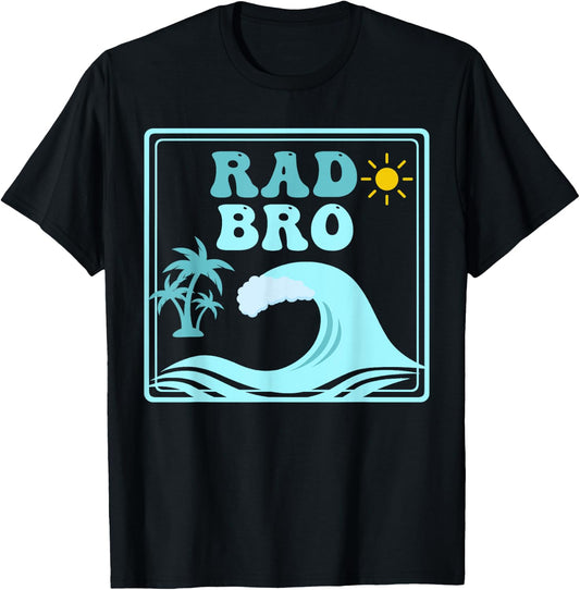 Rad Bro The Big One 1st Birthday Surf Family Matching T-Shirt - T-Shirt | Black