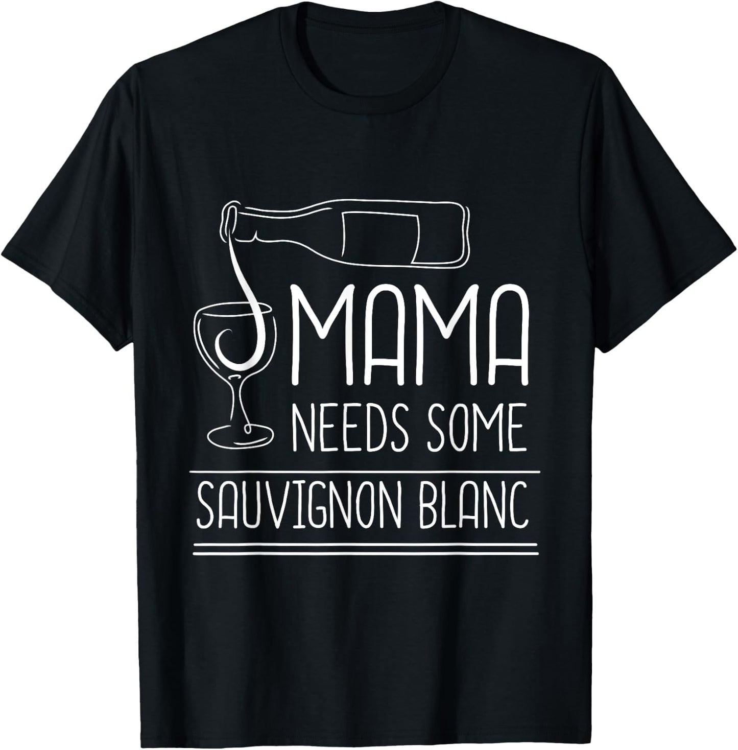 White Wine Sauvignon Blanc Wine Drinker Wine Tester Wine T-Shirt - T-Shirt | Black