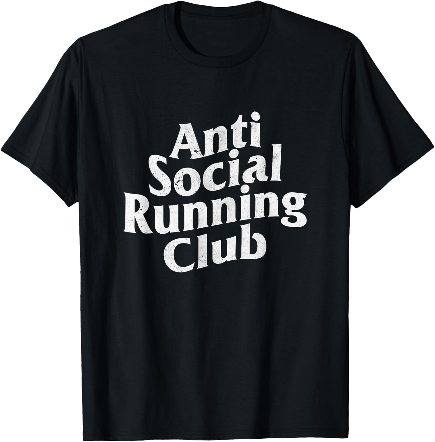Anti-social running club / solo treadmill runner T-Shirt - T-Shirt | Black