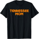 Retro Tennessee Mom TN Orange Vintage Tennessee Parent T-Shirt - T-Shirt | Black