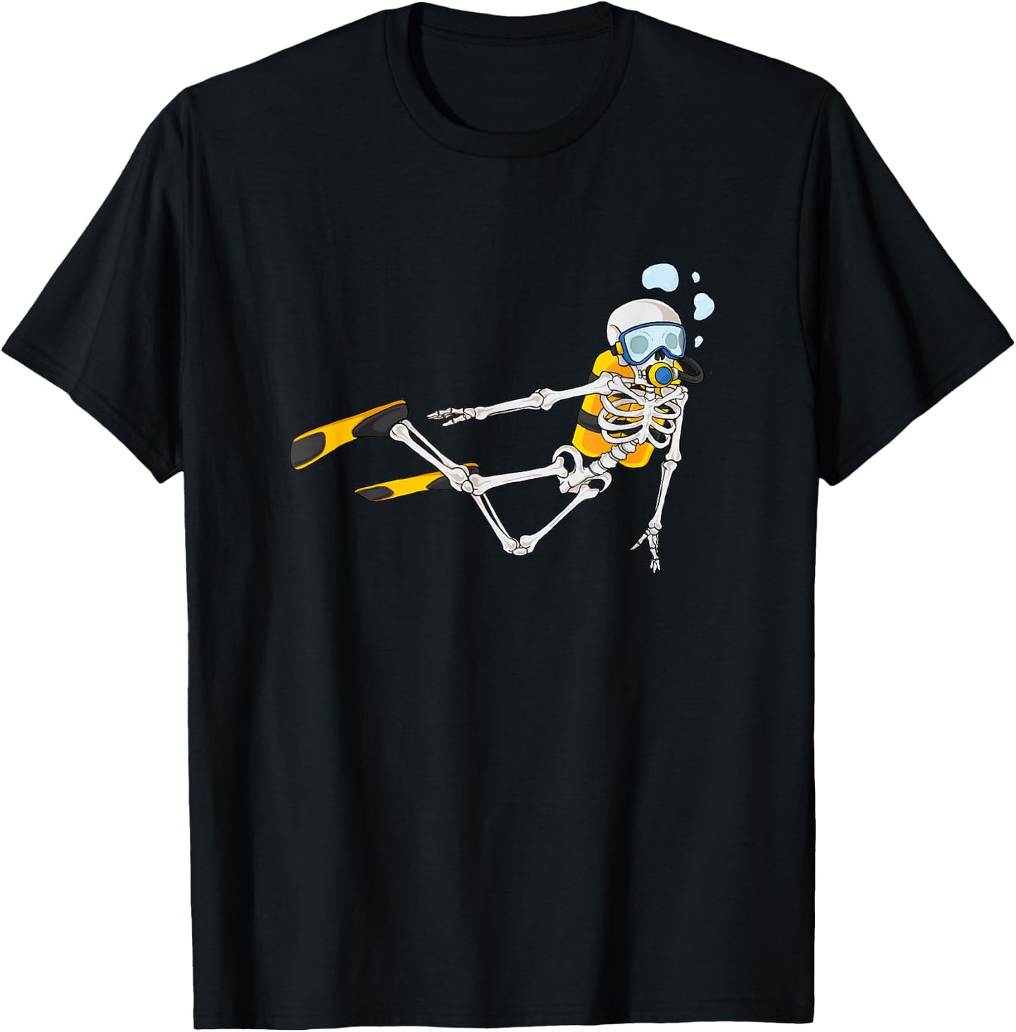 Skeleton Scuba Diver - Scuba Diving Underwater Ocean T-Shirt - T-Shirt | Black