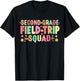 2nd Second Grade Field Trip Squad Teacher Students Matching Women Girls Kids T-Shirt - T-Shirt | Black