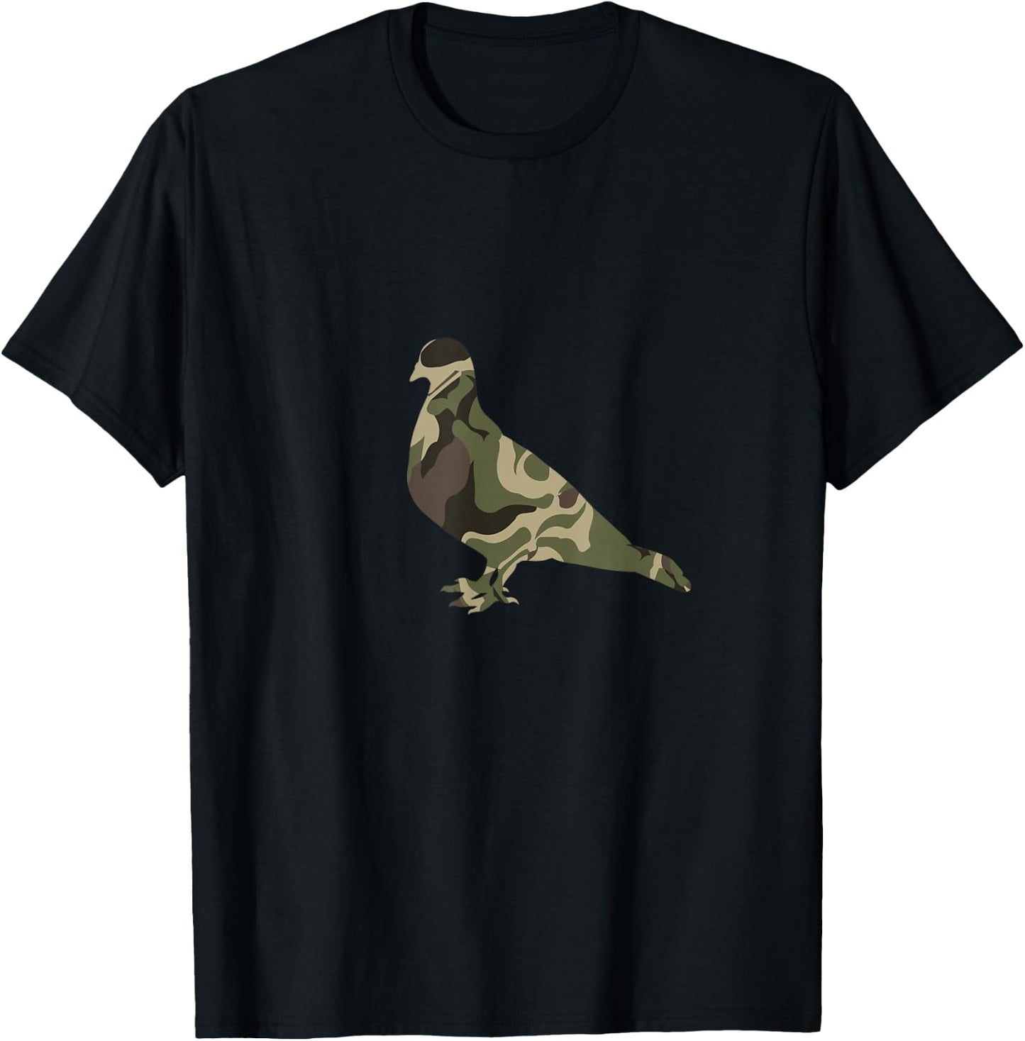 Dove Hunting Trip messy bun Hunters Bird Military Dove Camo T-Shirt - T-Shirt | Black