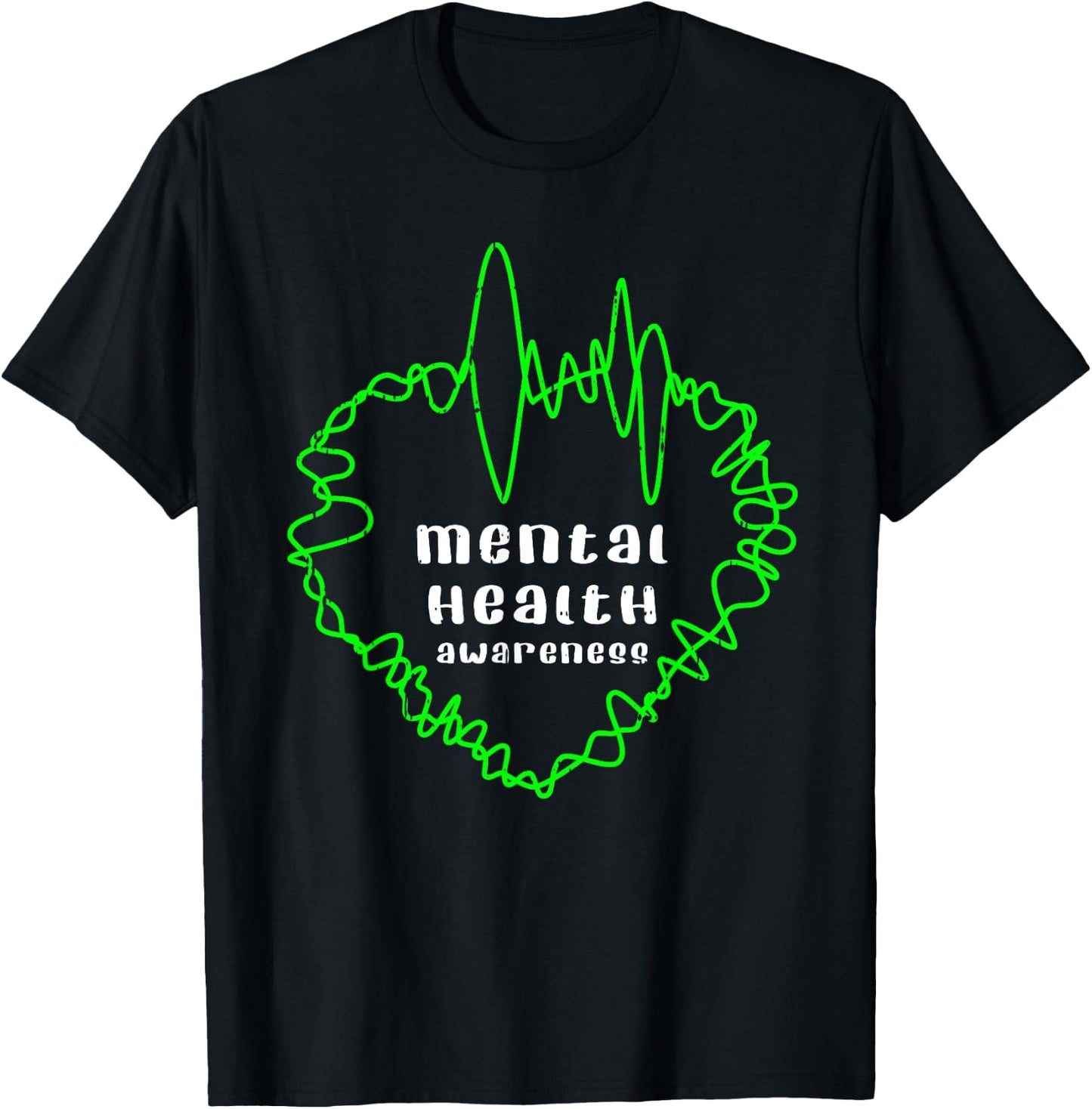 Mental Health Awareness Warrior Counselor Therapist T-Shirt - T-Shirt | Black