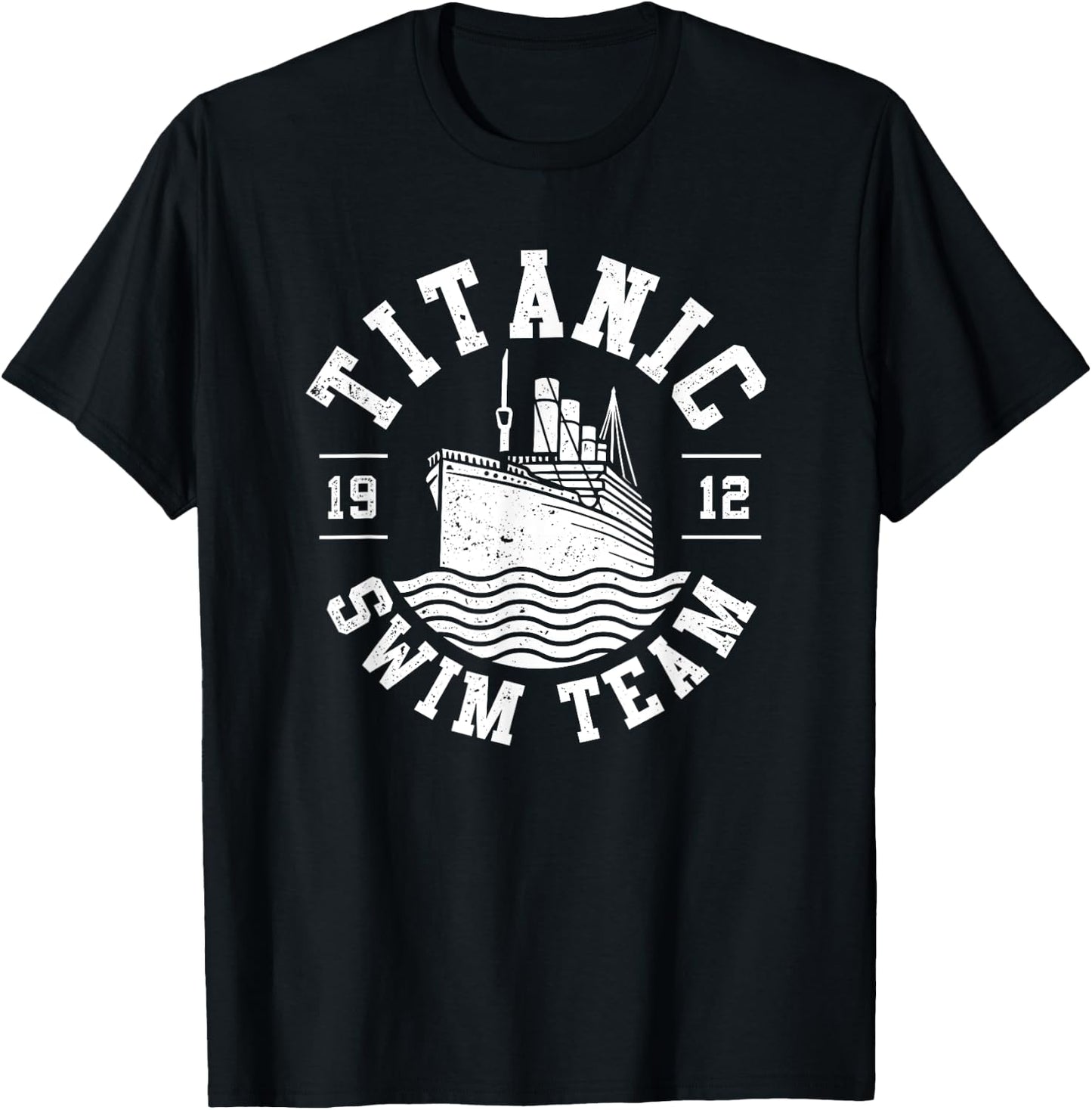 Titanic Swim Team Lifeguard Swim Fan Cruise Ship Titanic T-Shirt - T-Shirt | Black