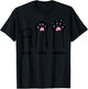 Rock Paper Scissors Cat Paws Funny Boys Girls Kids Toddler T-Shirt - T-Shirt | Black