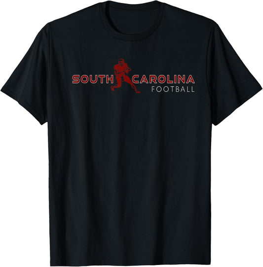 SC Fan Quarterback Athlete Gameday South Carolina Football T-Shirt - T-Shirt | Black