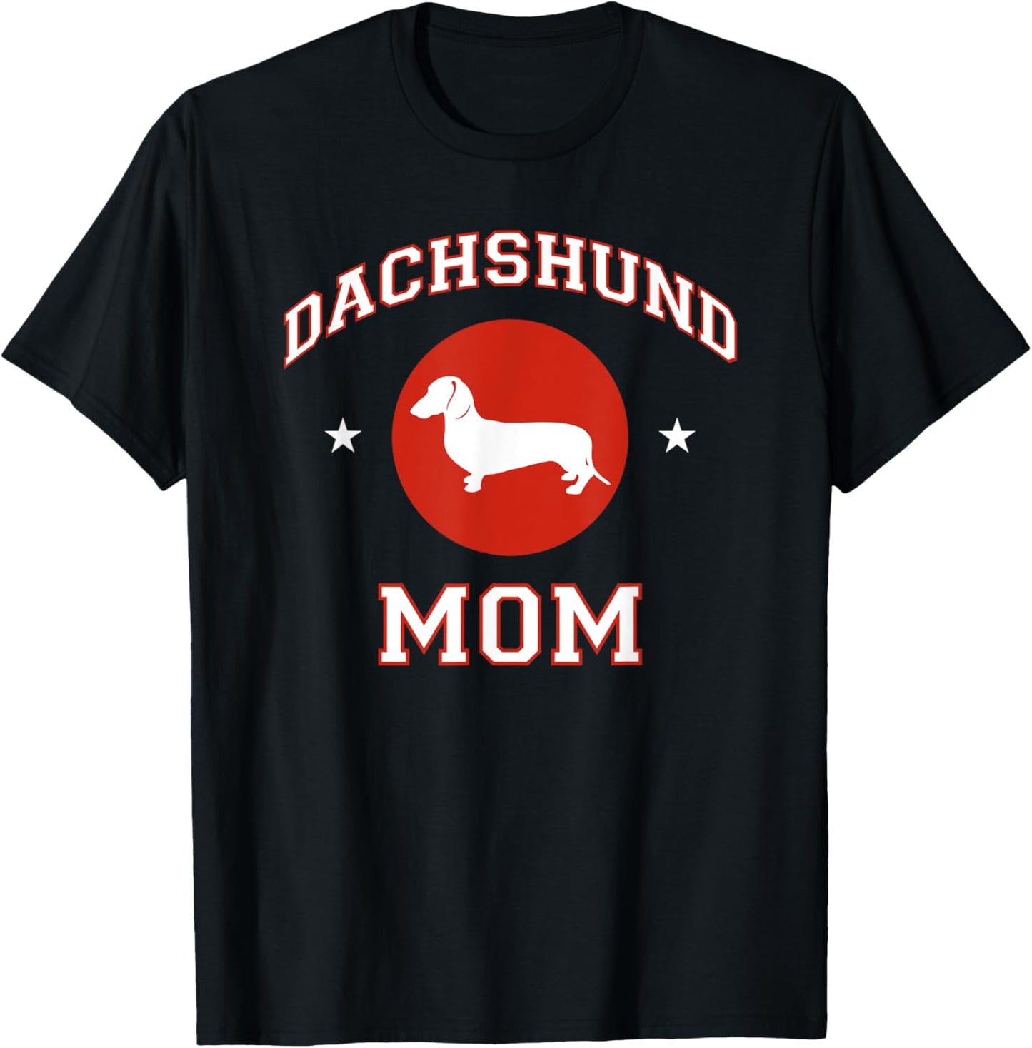 Smooth Dachshund Mom T-Shirt - T-Shirt | Black