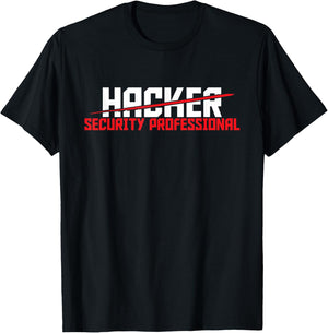 Security Professional - Cybersecurity Cyber Hacker Hacking Small T-Shirt - T-Shirt | Black