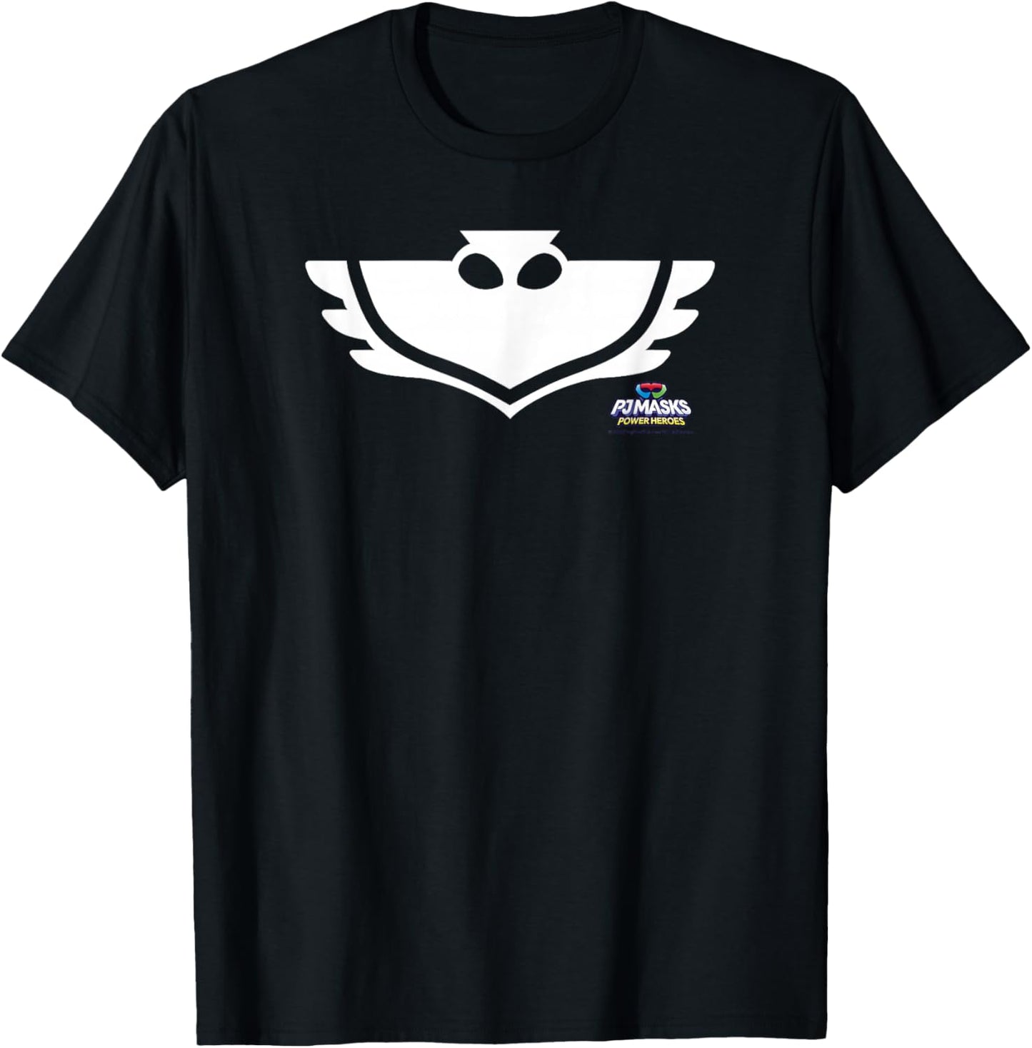 PJ Masks Owlette Eagle Owl Icon Power Logo T-Shirt - T-Shirt | Black
