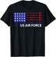 US Air Force, USAF, Air Force Veterans T-Shirt - T-Shirt | Black