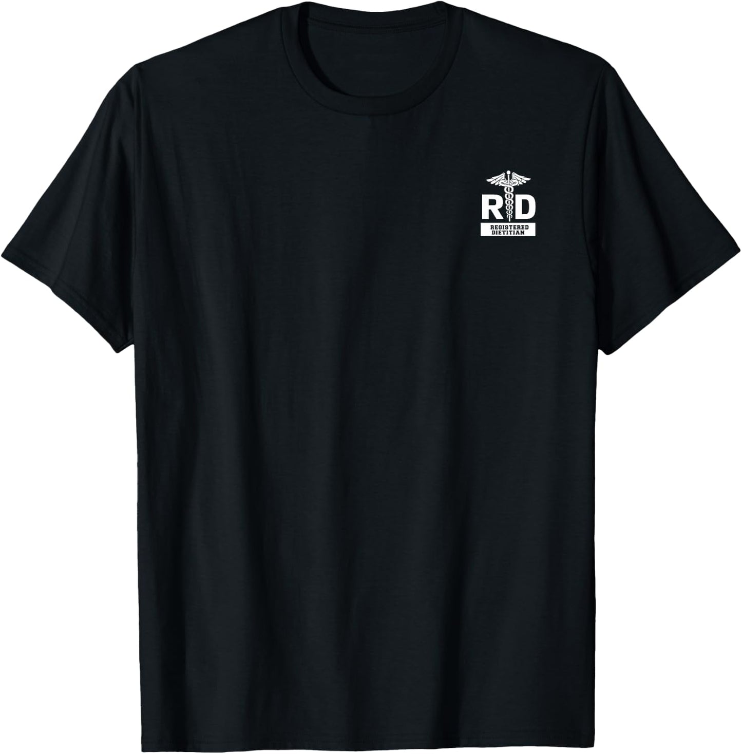 Registered Dietitian & Nutritionist Hospital Staff Uniform T-Shirt - T-Shirt | Black