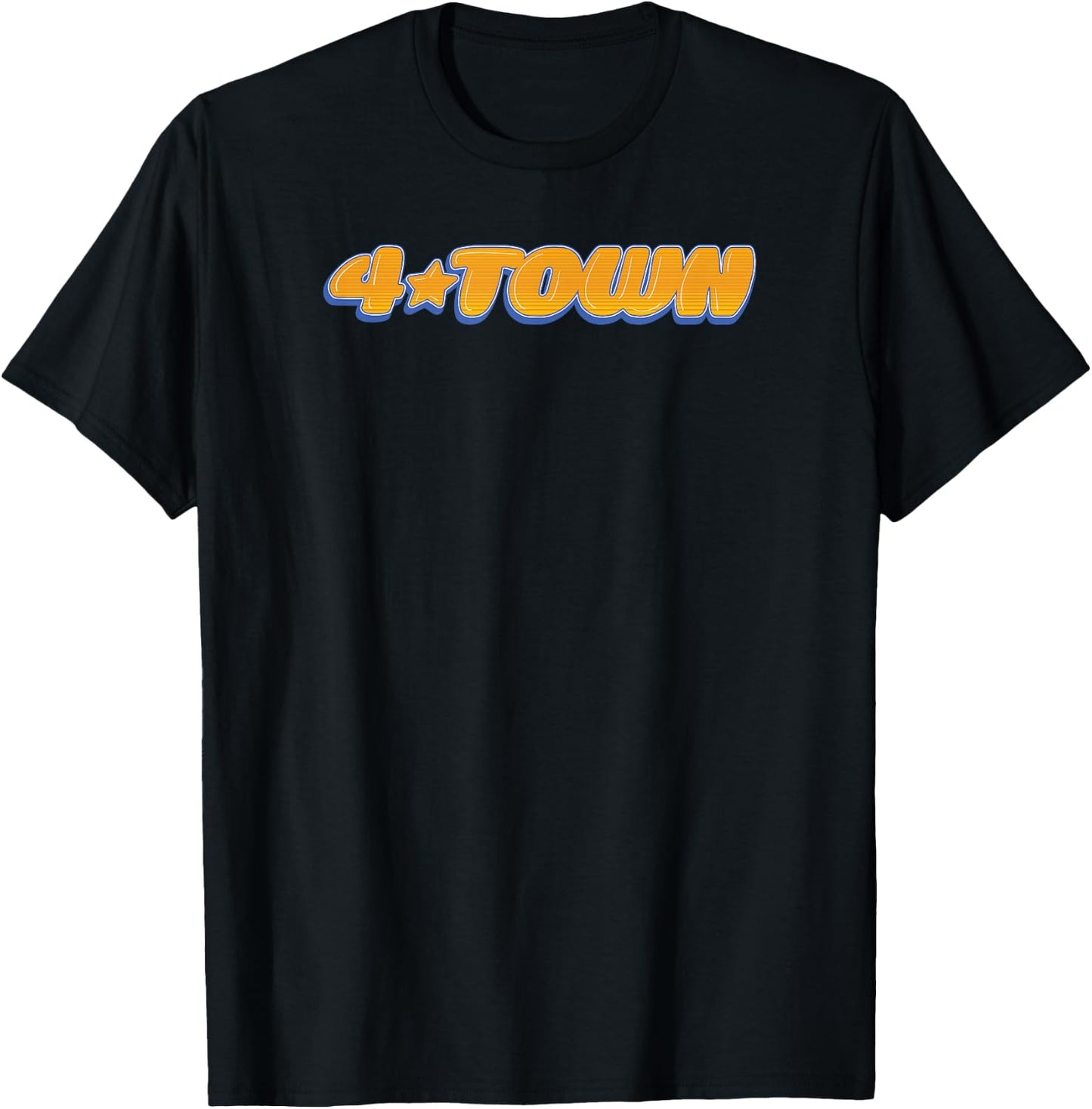 Disney Pixar Turning Red 4 Town Simple Text Logo T-Shirt - T-Shirt | Black