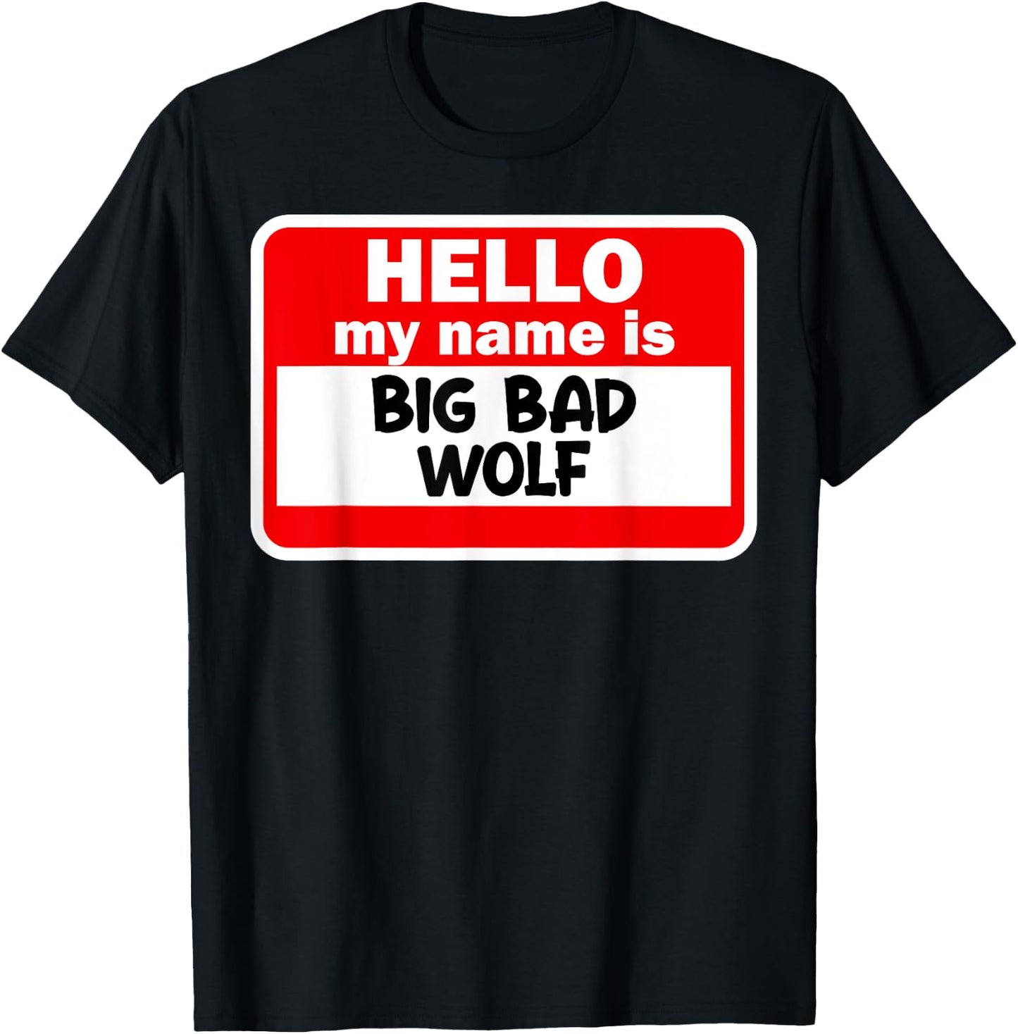 Big And Bad Wolf Three Pigs Halloween Folklore Outfit T-Shirt - T-Shirt | Black