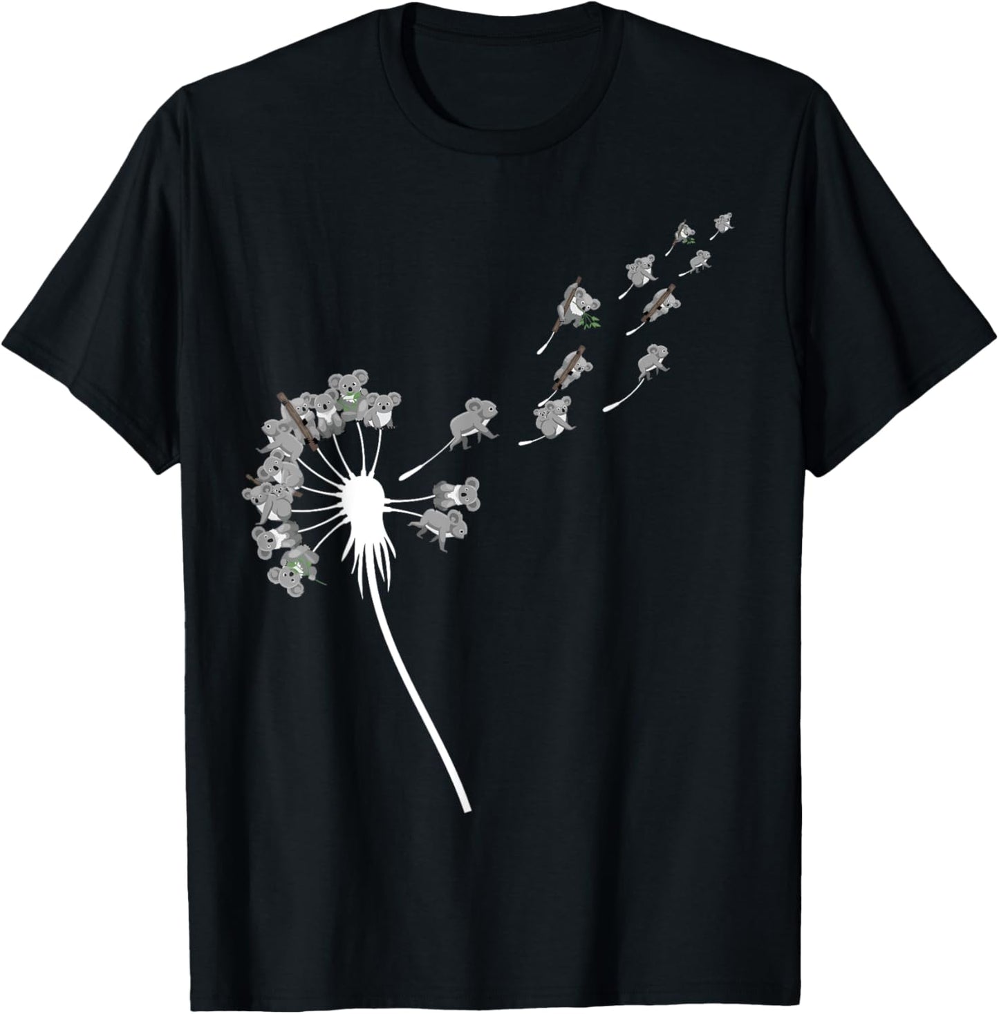 Dandelion Koala Bears Shirt for Koala Lover | Koala T-Shirt - T-Shirt | Black