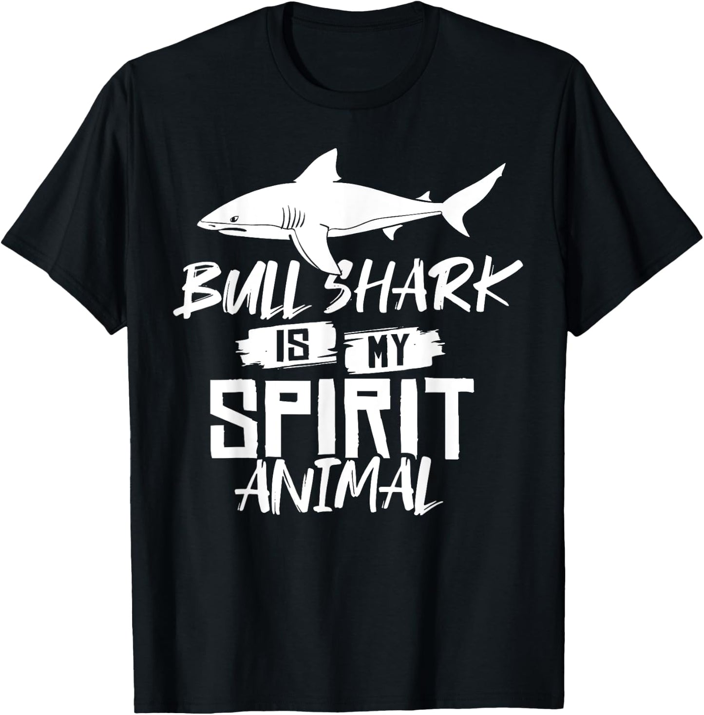 Bull Shark Teeth Animal Funny Ocean T-Shirt - T-Shirt | Black