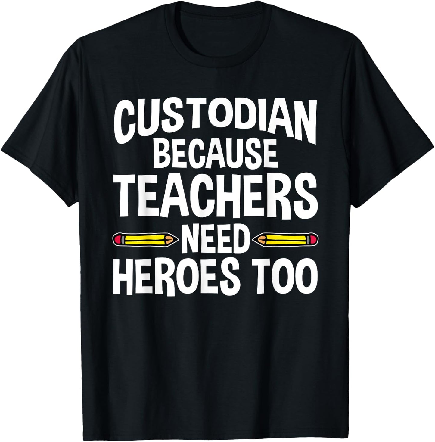 Funny School Custodian Design Women Janitor Quotes T-Shirt - T-Shirt | Black
