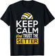 Keep Calm And Trust The Setter Funny Volleyball T-Shirt - T-Shirt | Black