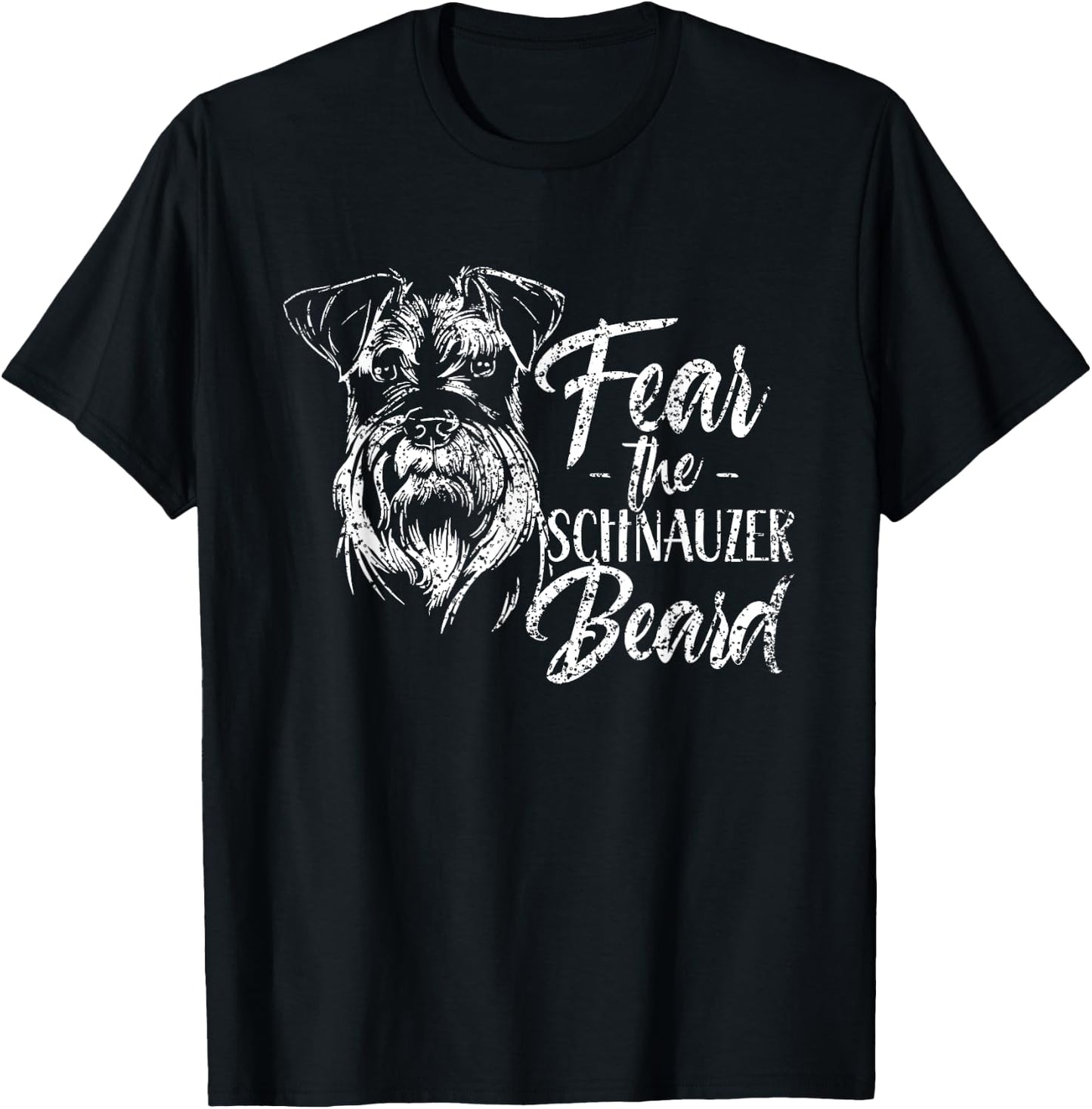 Fear The Schnauzer Beard Pet Dog Schnauzers Women T-Shirt - T-Shirt | Black
