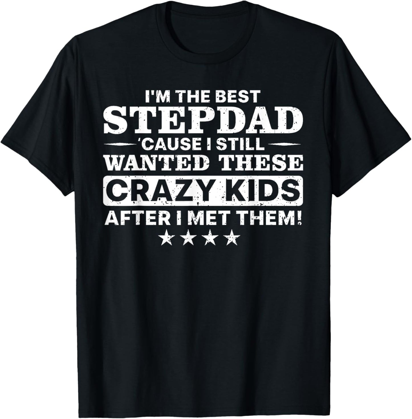 Cool Stepdad Father Step Dad Parenthood Stepfather T-Shirt - T-Shirt | Black