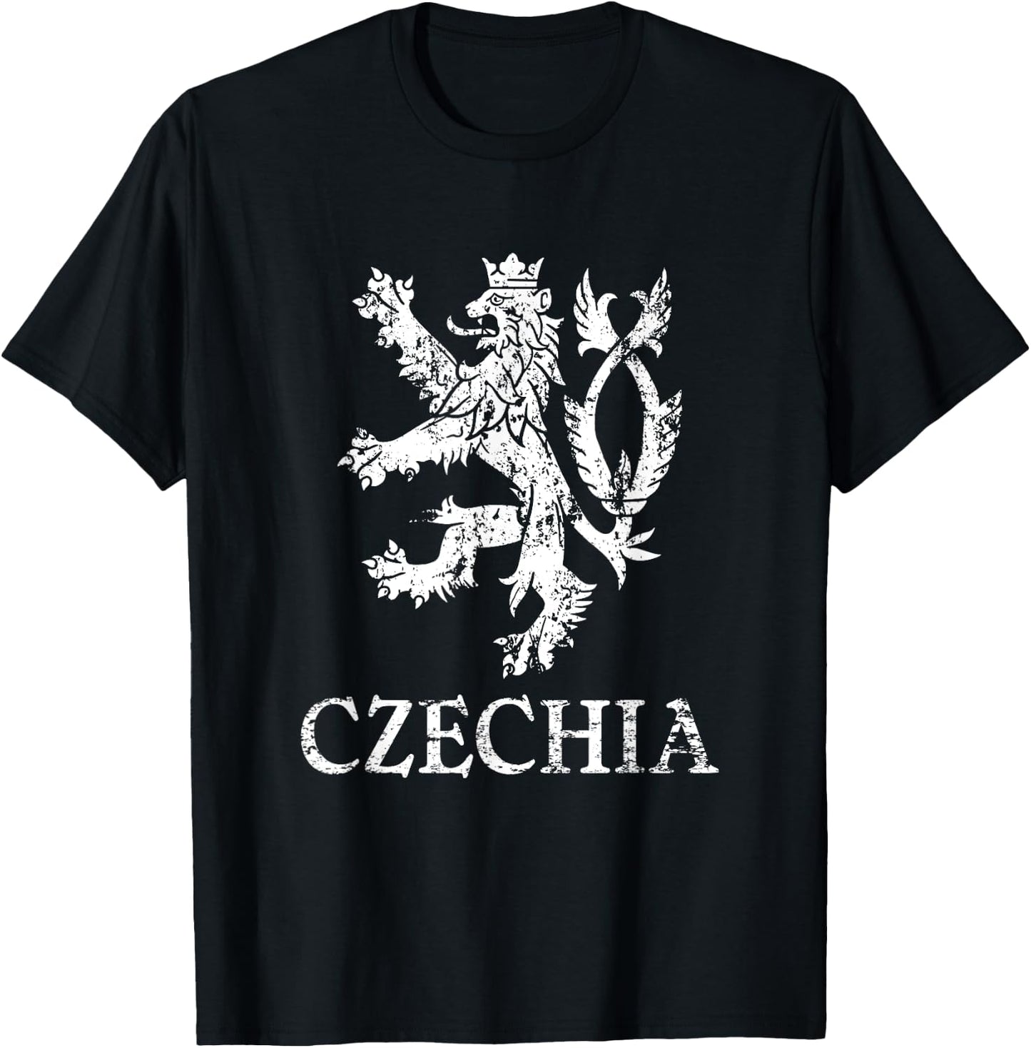 Cesko Czechia Lion Symbol Czech Republic Pride T-Shirt - T-Shirt | Black