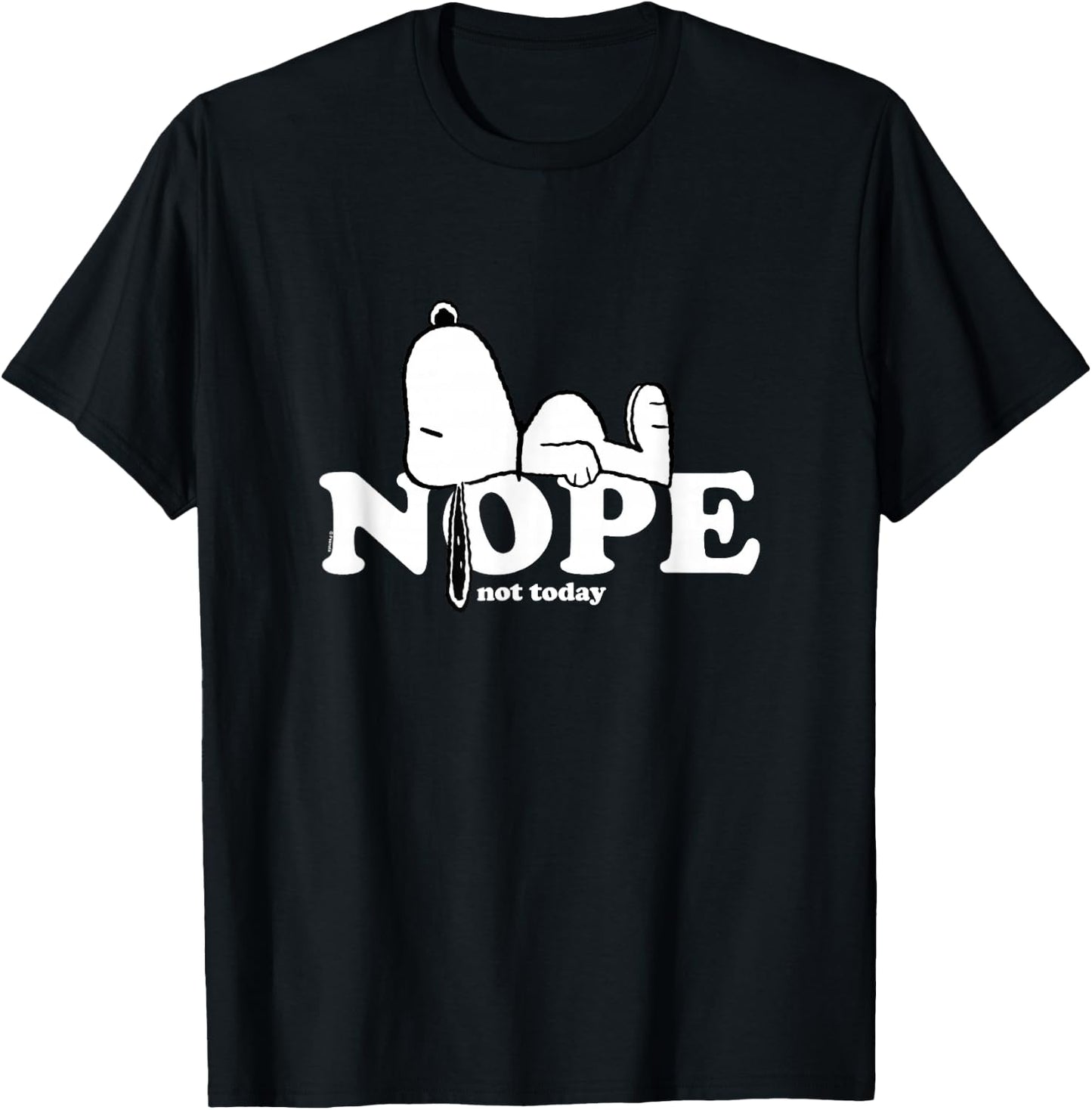 Snoopy Nope T-Shirt - T-Shirt | Black
