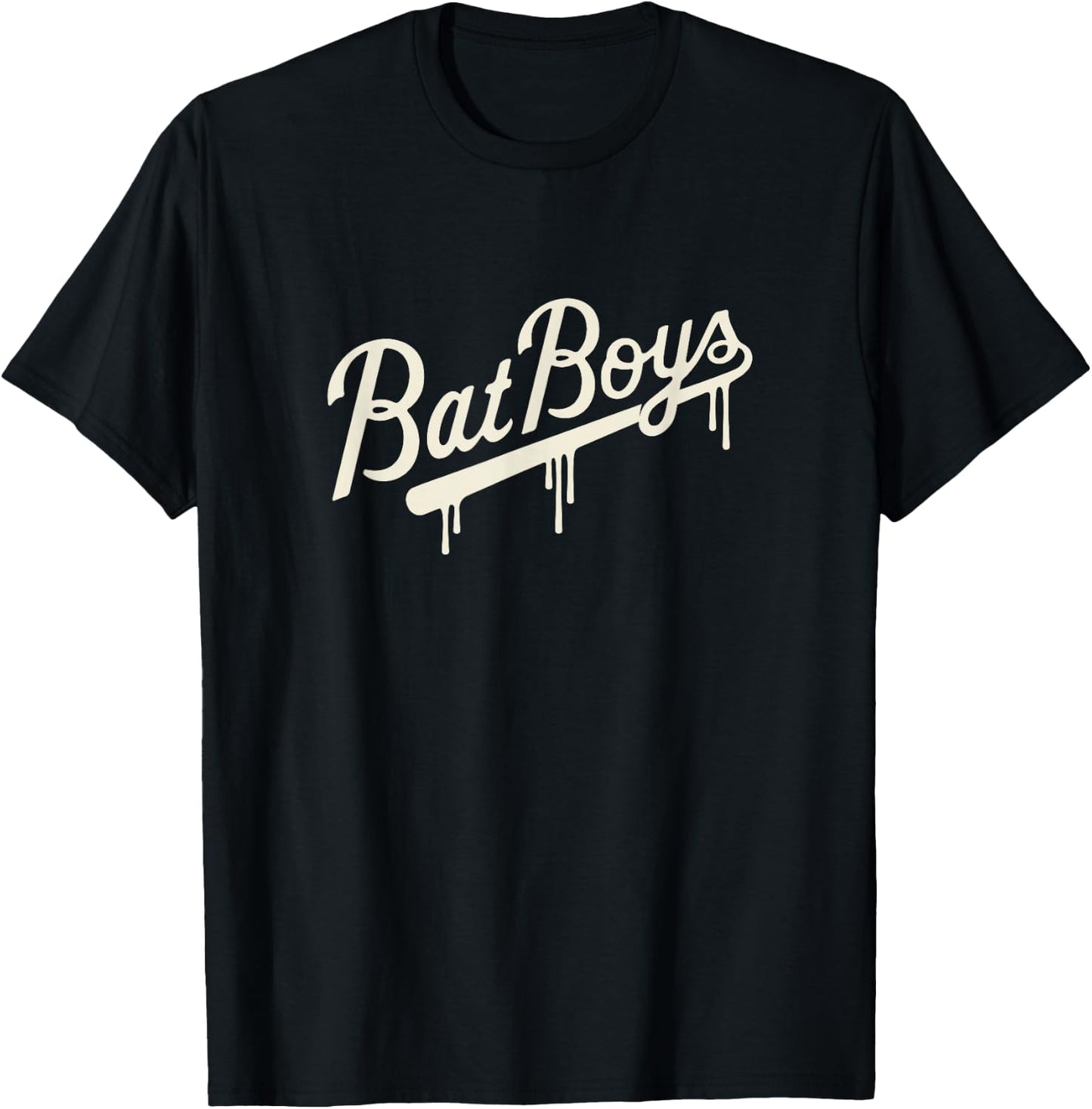 Bat Boys Traditional Drip Logo T-Shirt - T-Shirt | Black