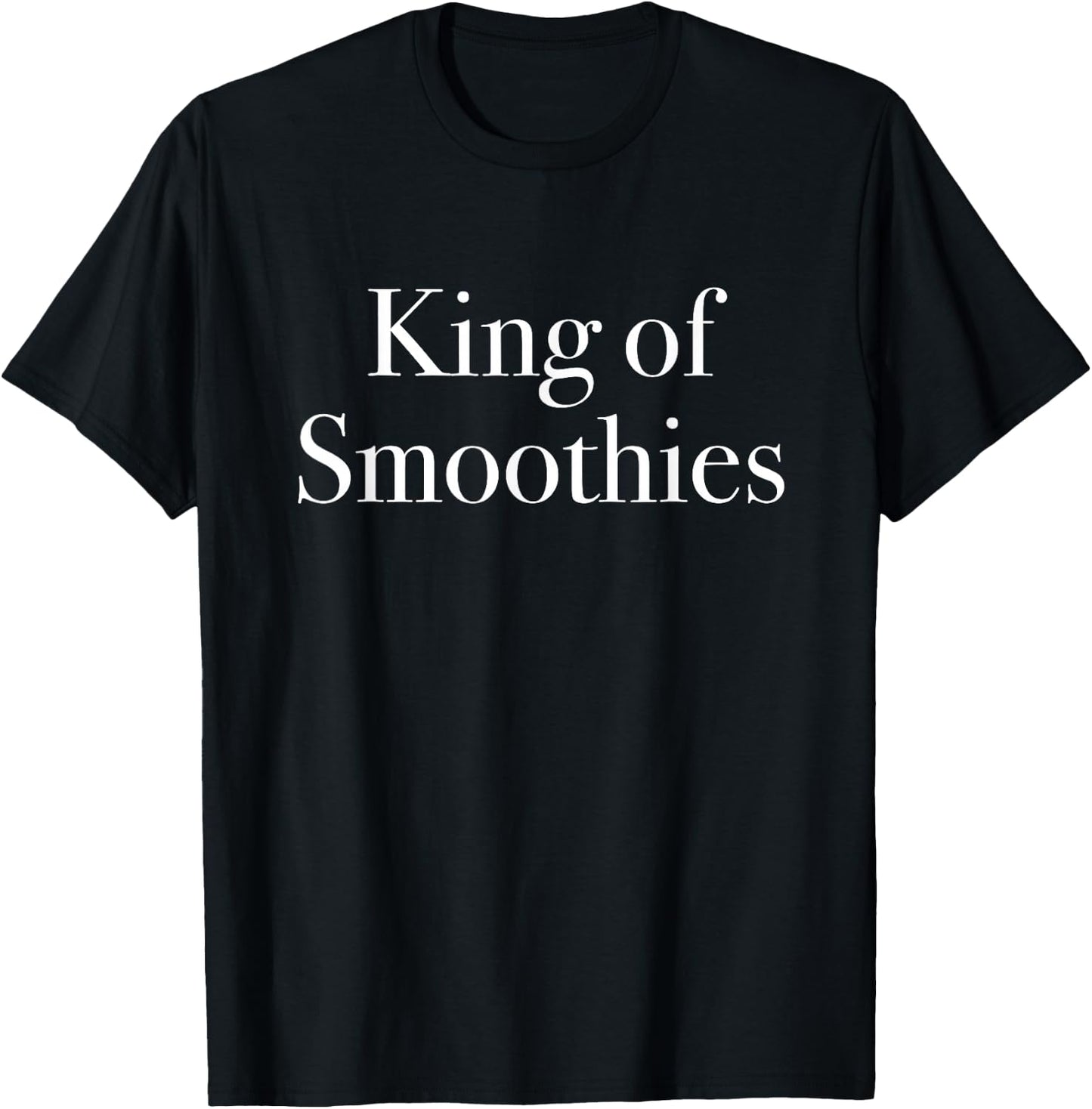 King of Smoothies Health Food Beverage Green Smoothie T-Shirt - T-Shirt | Black