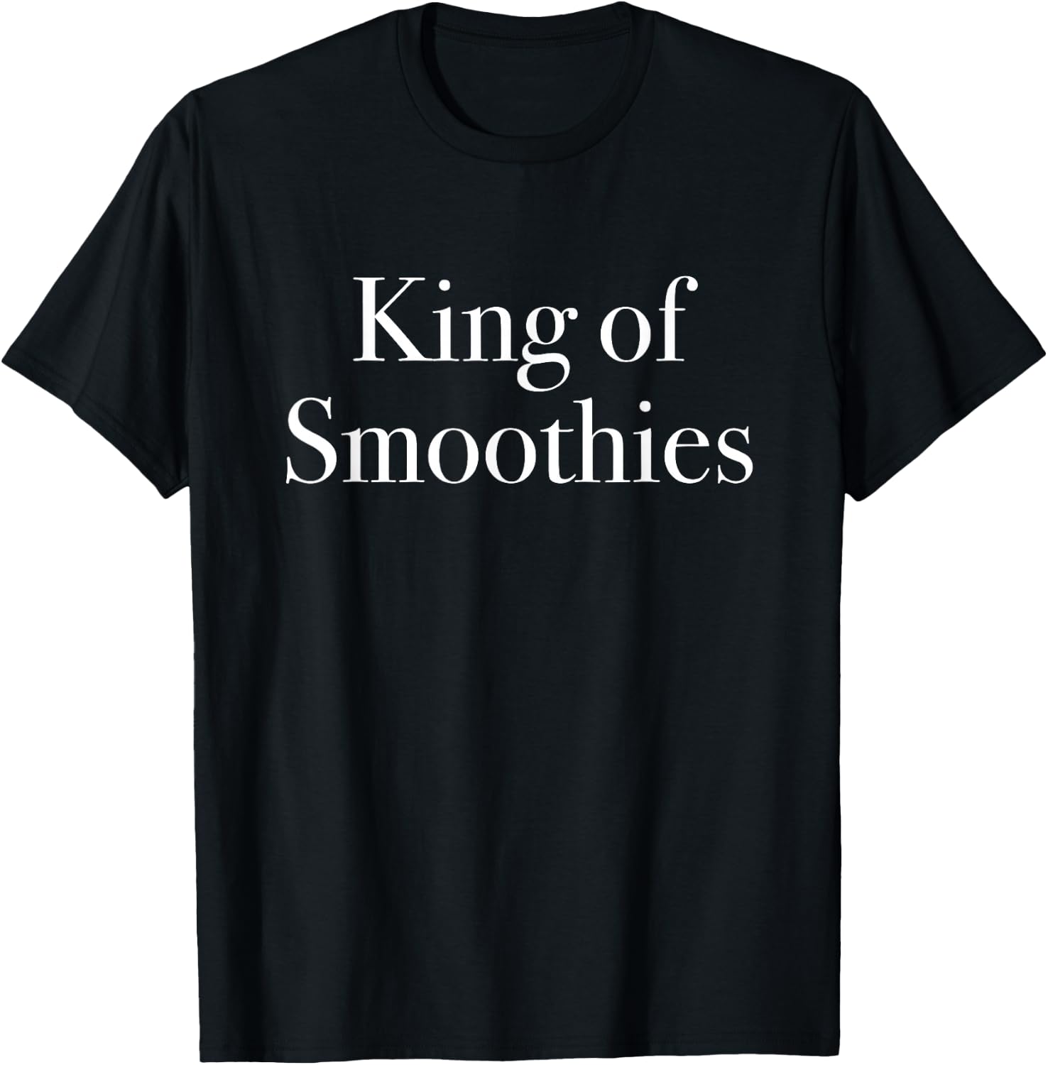 King of Smoothies Health Food Beverage Green Smoothie T-Shirt - T-Shirt | Black