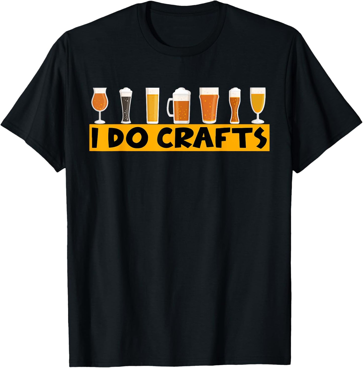 I Do Crafts Craft Beer Ipa Lover T-Shirt - T-Shirt | Black