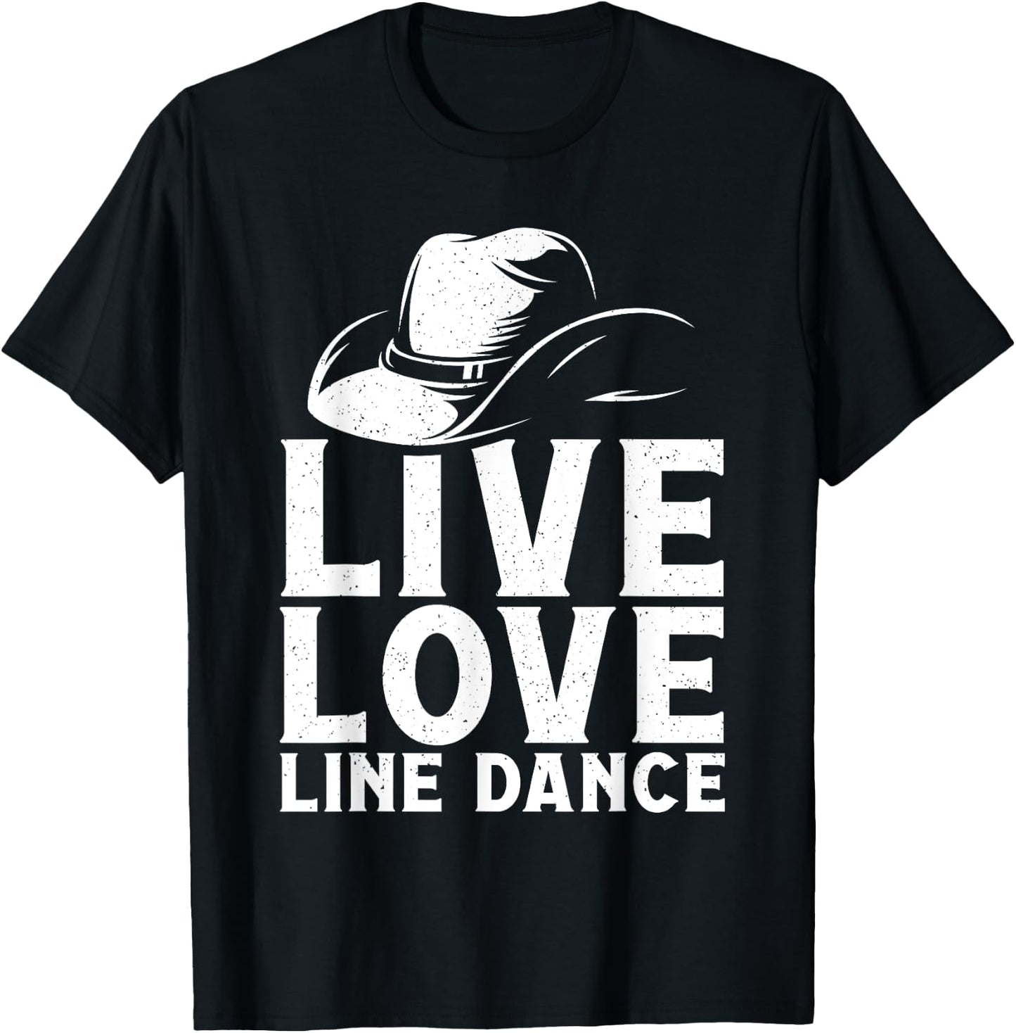 Line Dancing Art Men Western Line Dance Dancer T-Shirt - T-Shirt | Black
