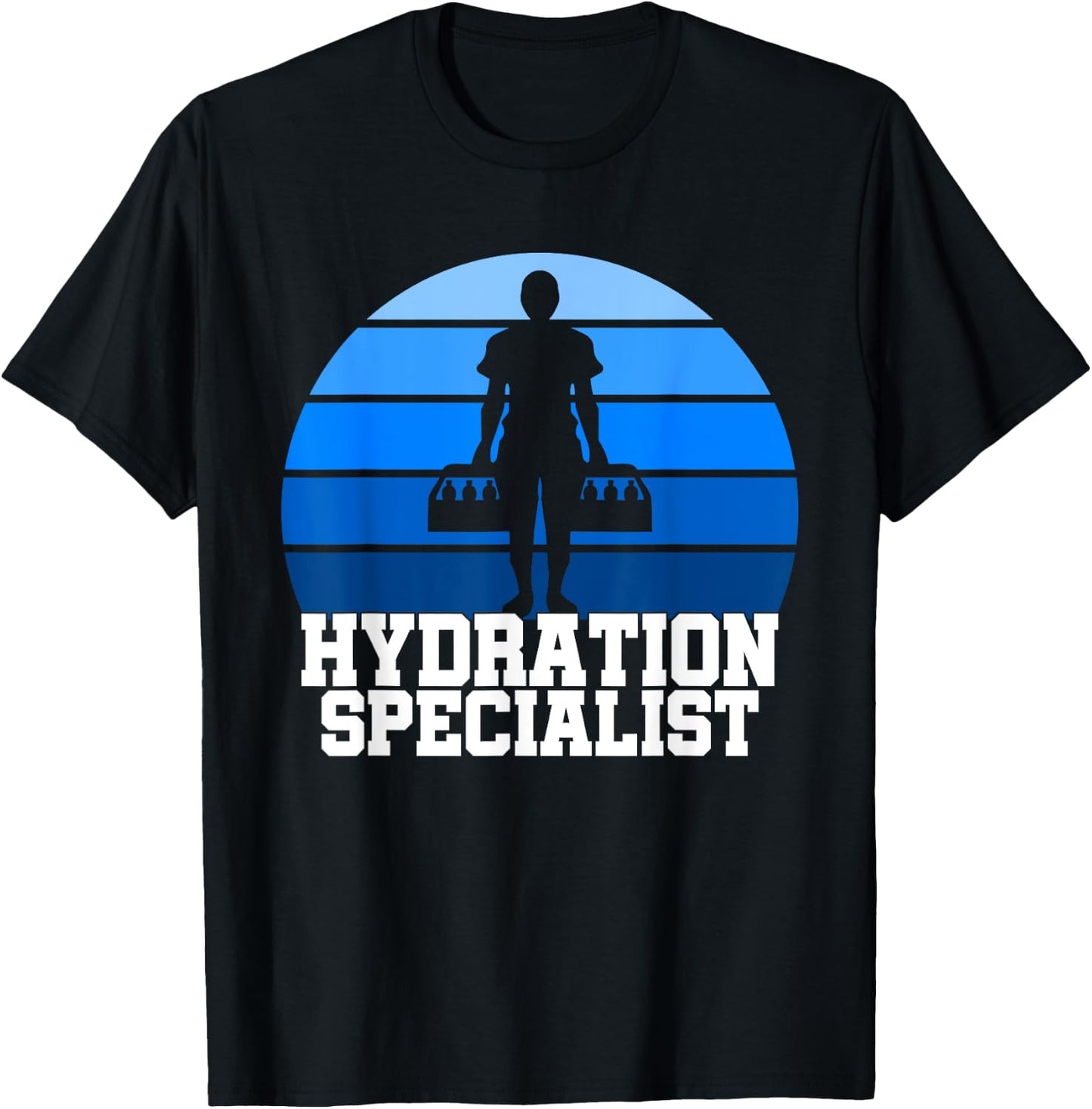 Hydration Specialist Team Manager Football Hydrated Waterboy T-Shirt - T-Shirt | Black