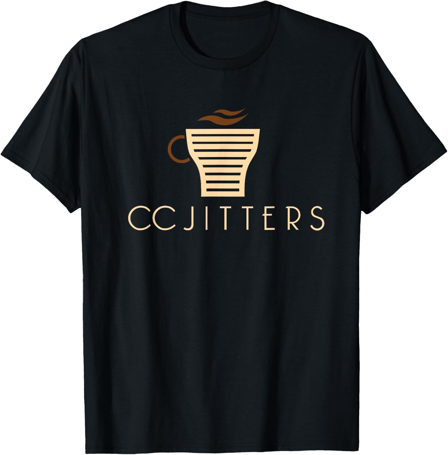 CC Jitters Coffee Shop T-Shirt - T-Shirt | Black