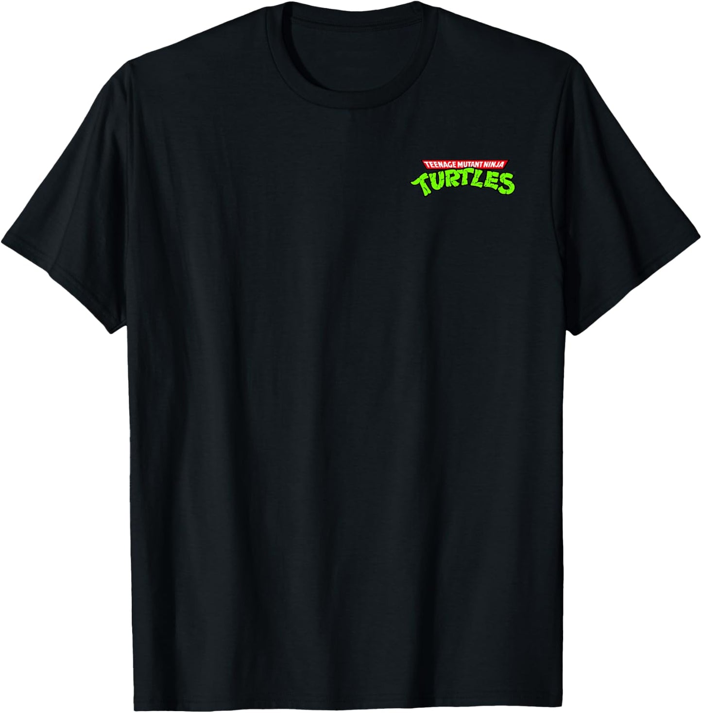 Teenage Mutant Ninja Turtles Classic Vintage Pocket Logo T-Shirt - T-Shirt | Black