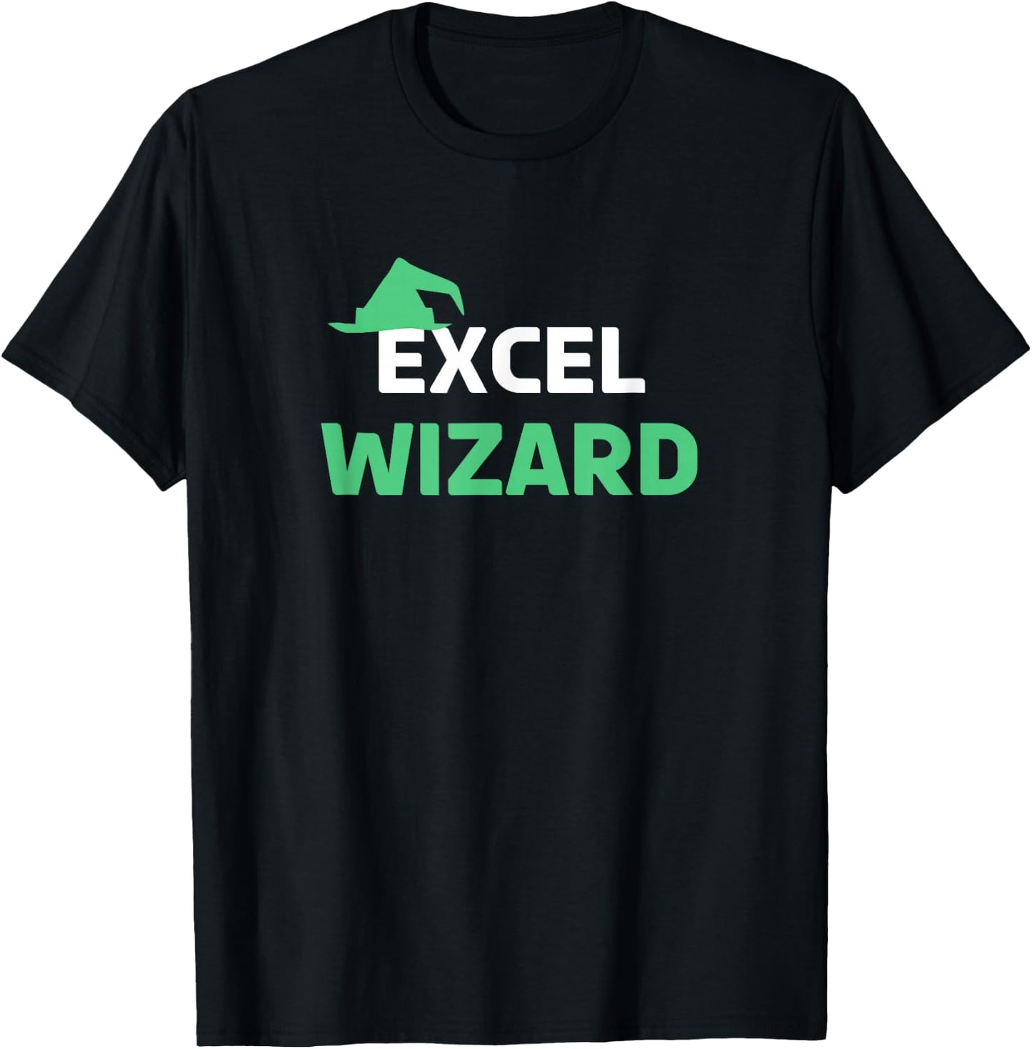 Excel Wizard Funny Spreadsheet Excel Humor Gifts T-Shirt - T-Shirt | Black
