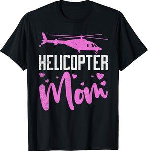 Helicopter Mom Helicopter Parents Funny Mom Governess T-Shirt - T-Shirt | Black