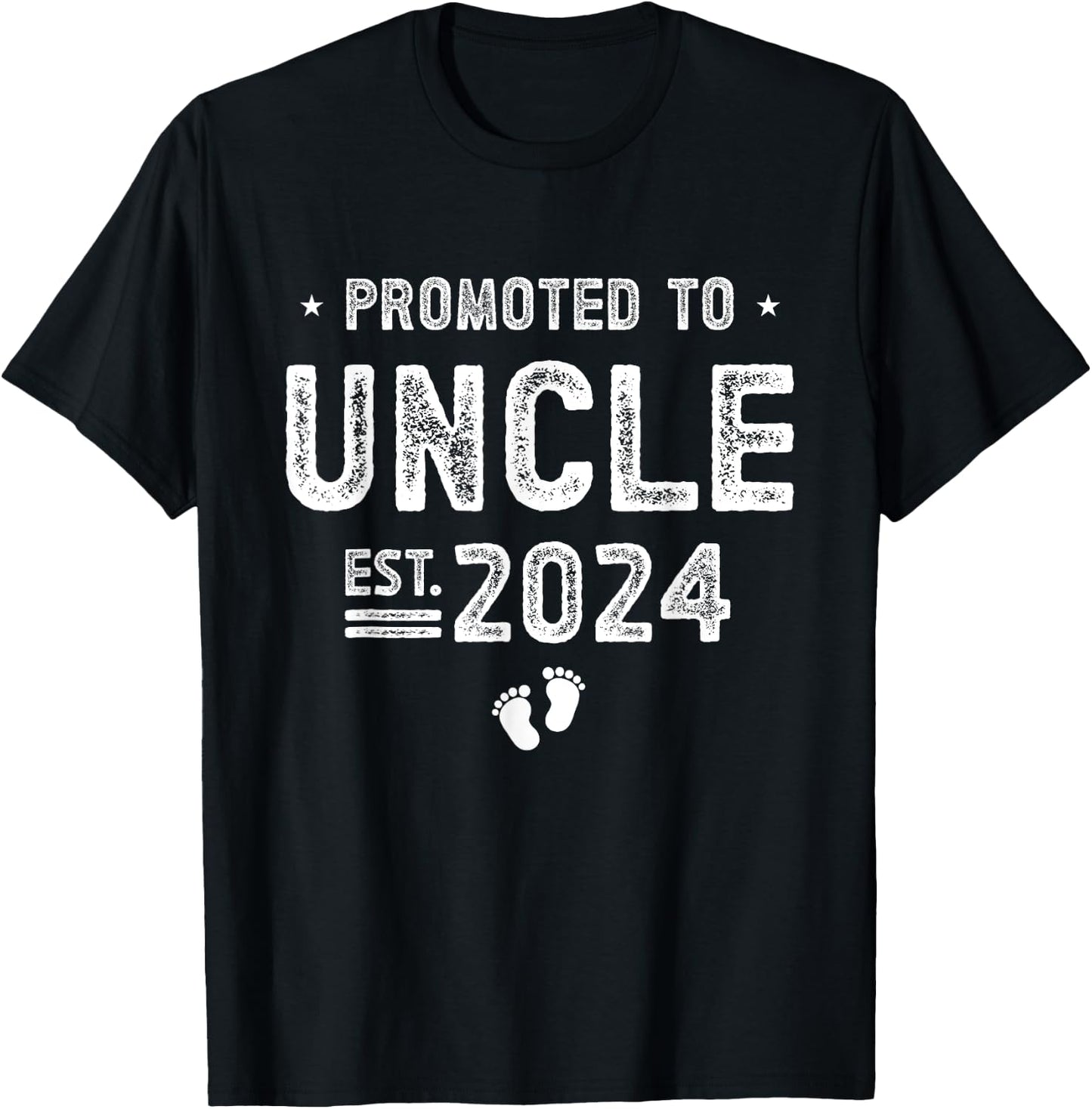 Promoted to Uncle 2024 Soon To Be Uncle T-Shirt - T-Shirt | Black