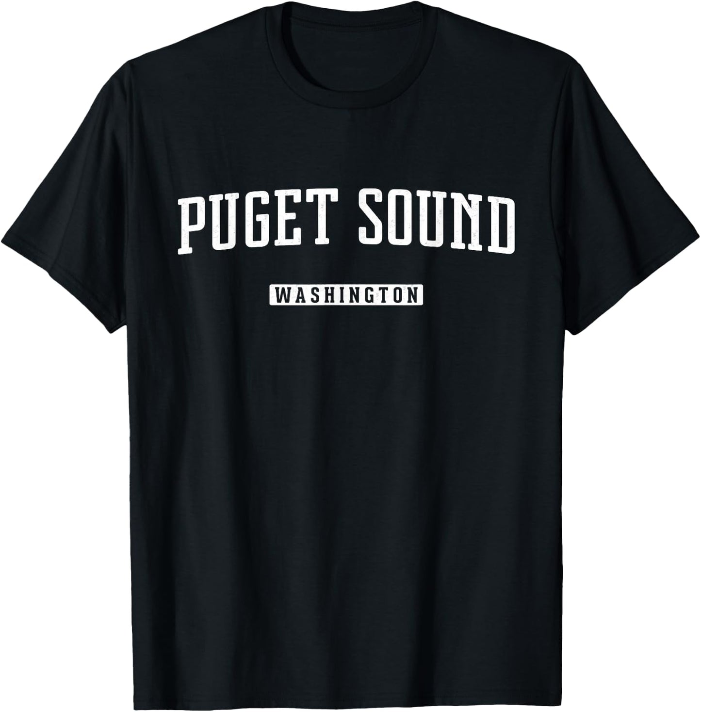 Puget Sound Washington Vintage T-Shirt - T-Shirt | Black