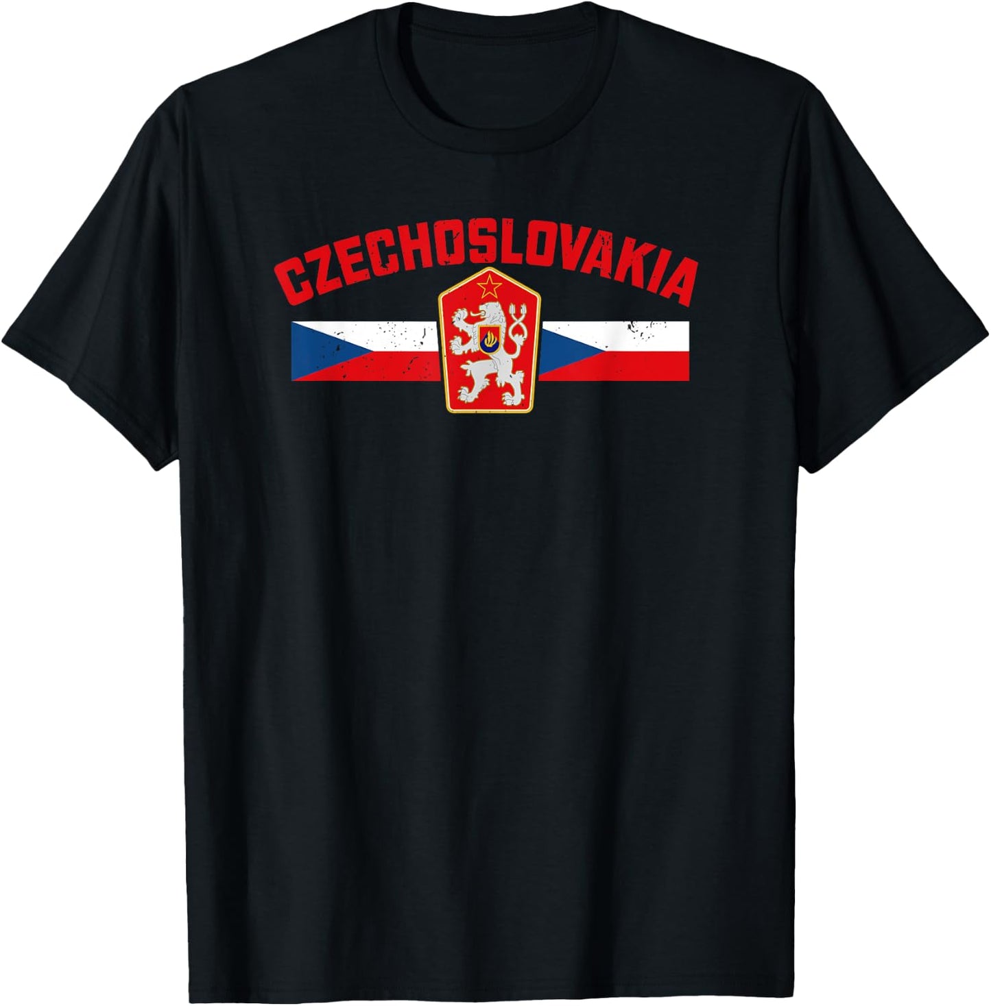 Czechoslovakia Czech Slovak central Europe communist T-Shirt - T-Shirt | Black