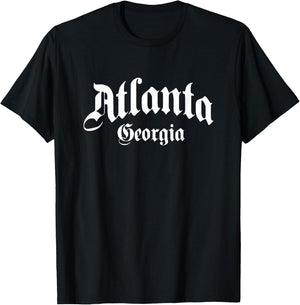 Atlanta - Georgia - Old School Design - Classic T-Shirt - T-Shirt | Black