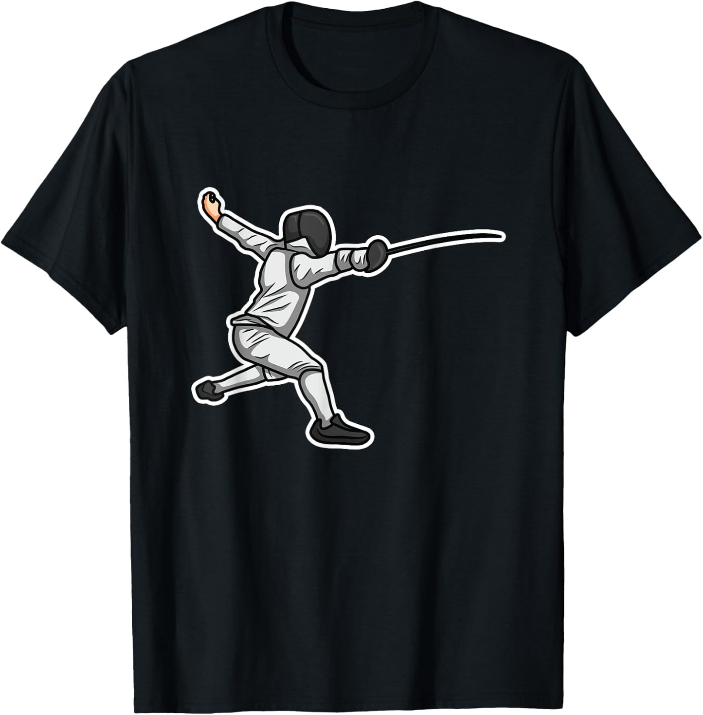 Little Fencer Fencing Lover Épée T-Shirt - T-Shirt | Black