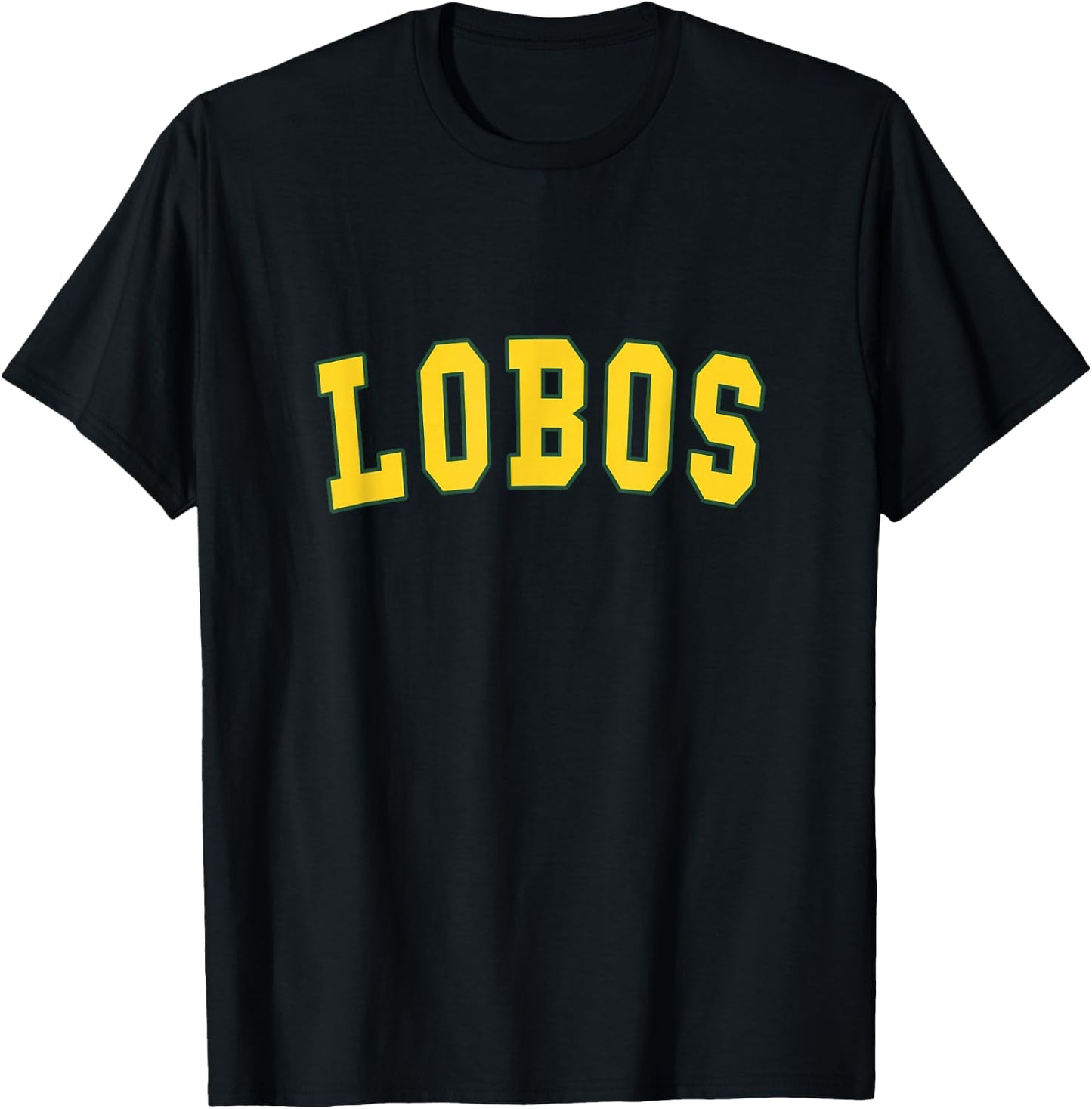 Longview Lobos Football Simple T-Shirt - T-Shirt | Black