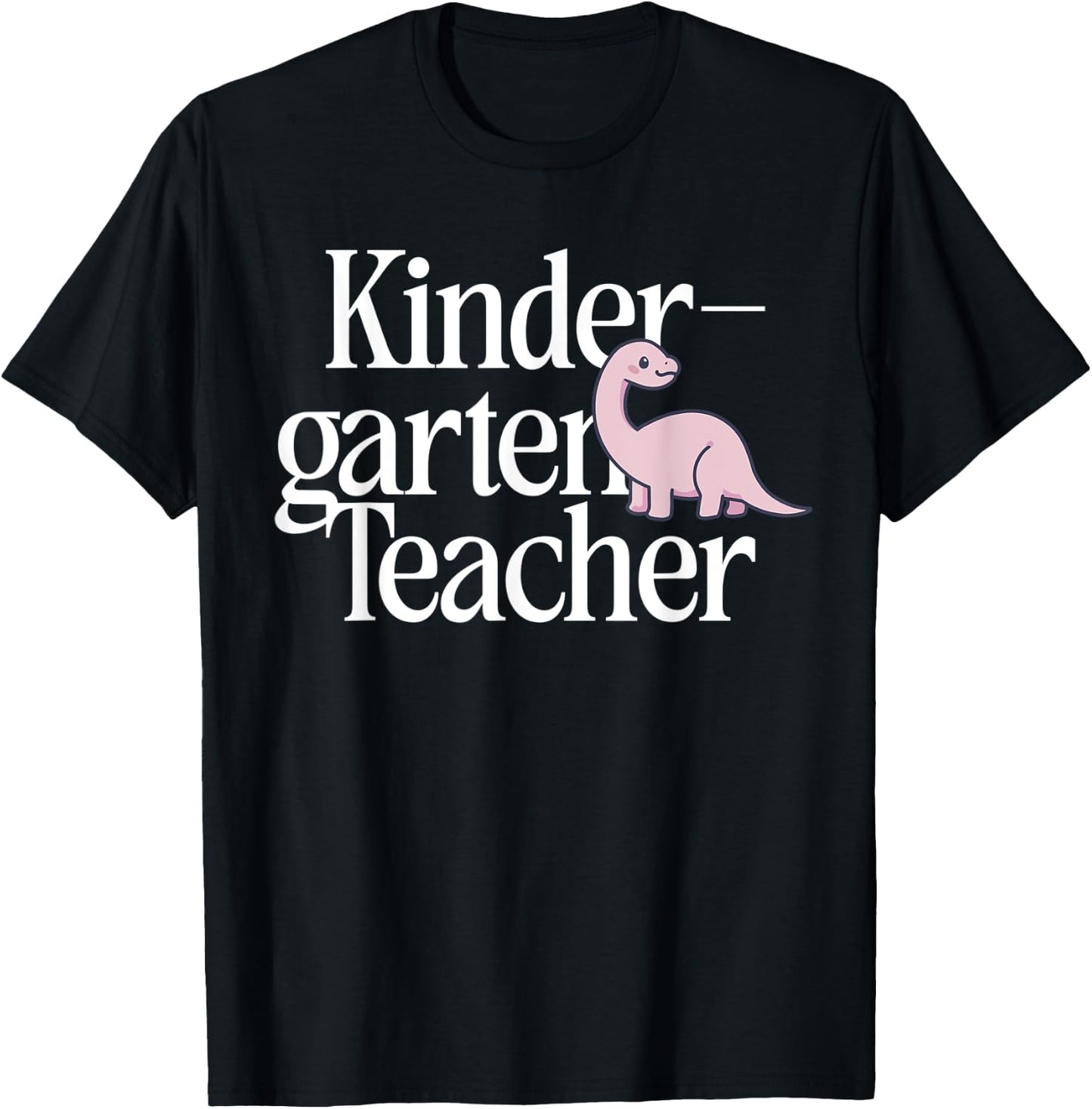 Kindergarten Teacher Dinosaur Back To School T-Shirt - T-Shirt | Black