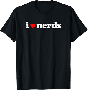 I Love Nerds T-Shirt - T-Shirt | Black