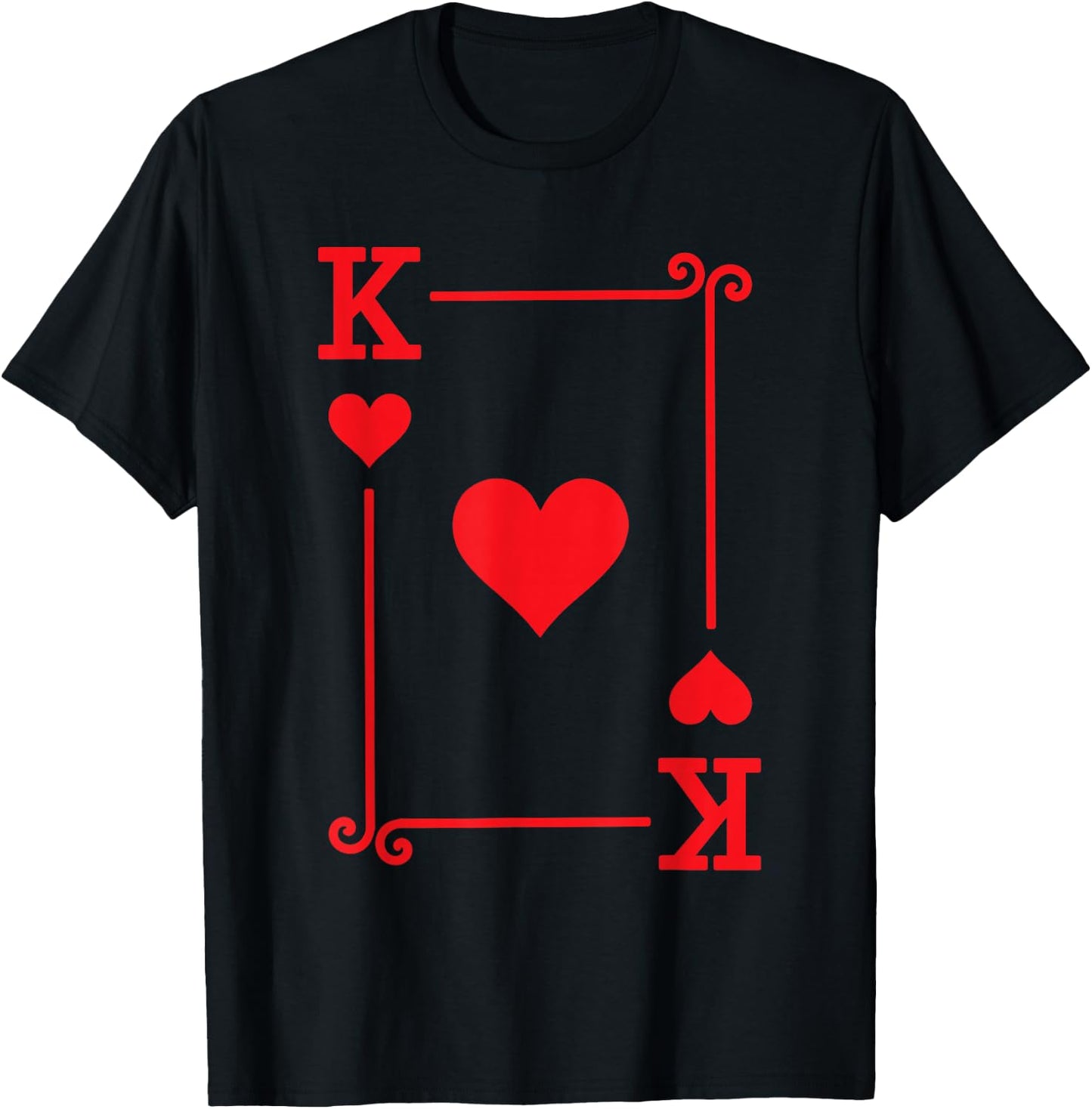 King Hearts Costume - Playing Cards - King Hearts T-Shirt - T-Shirt | Black