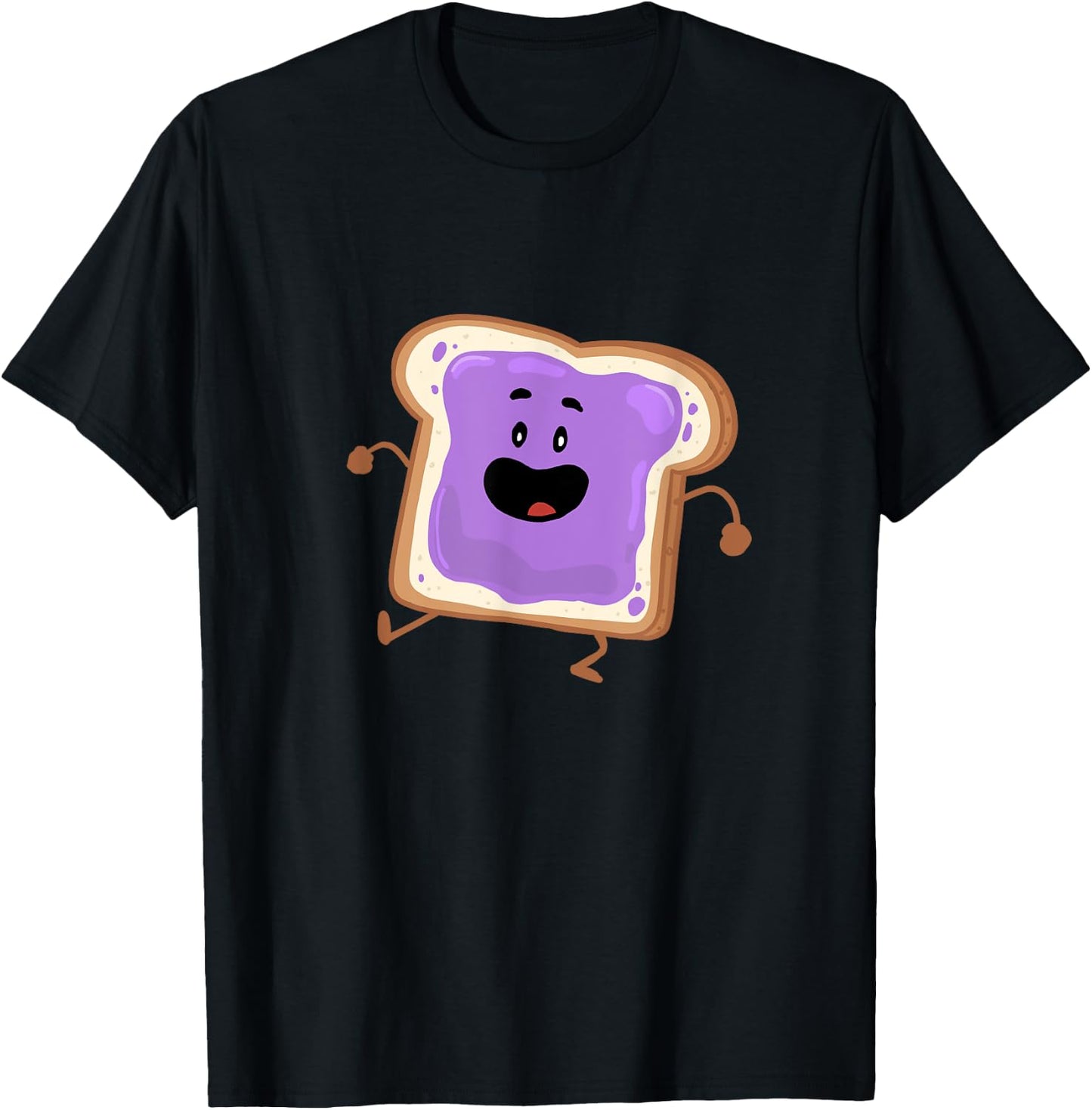 Miftees Besties Dancing Jelly Peanut Butter and Jelly T-Shirt - T-Shirt | Black