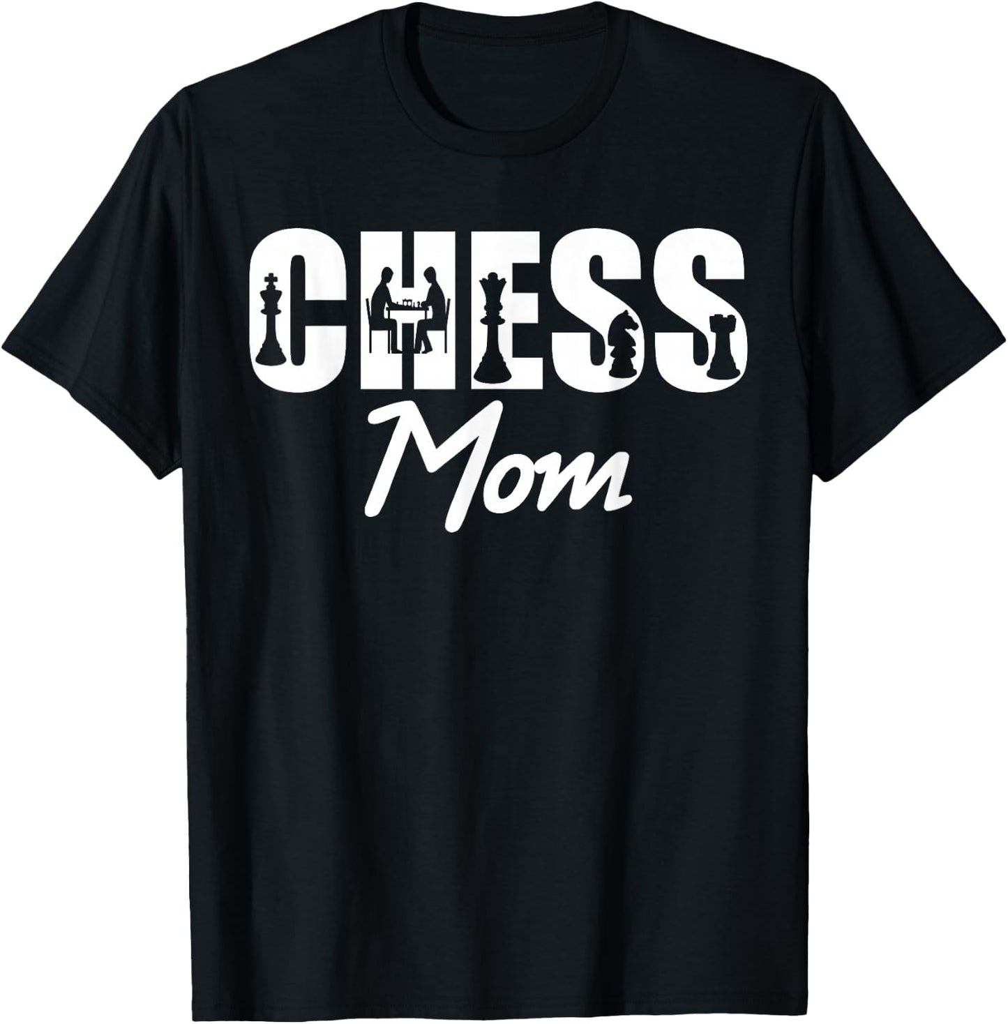 Game Player Chess Mom Club Team T-Shirt - T-Shirt | Black